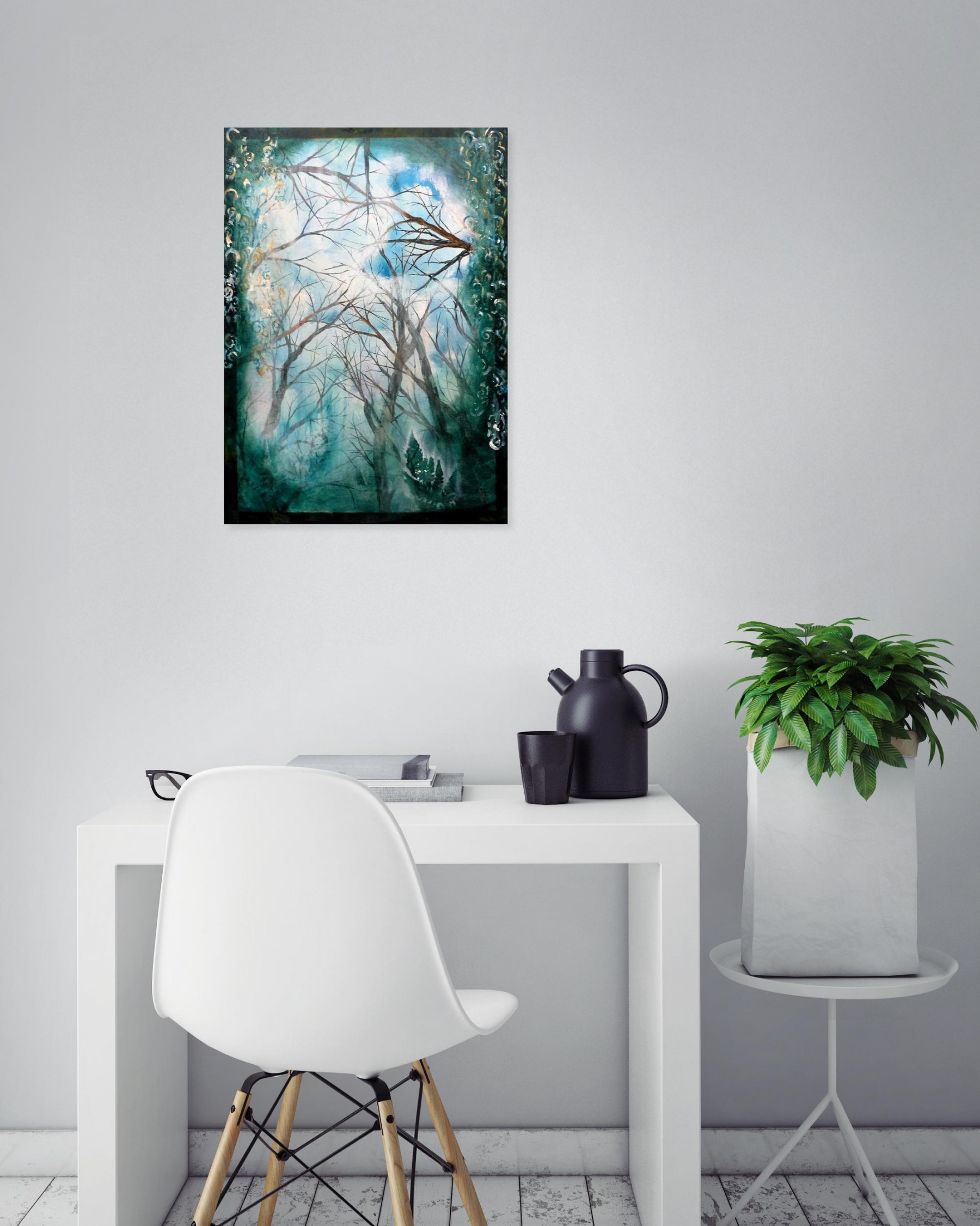 Anne Robin, A travers le givre, painting - Artalistic online contemporary art buying and selling gallery