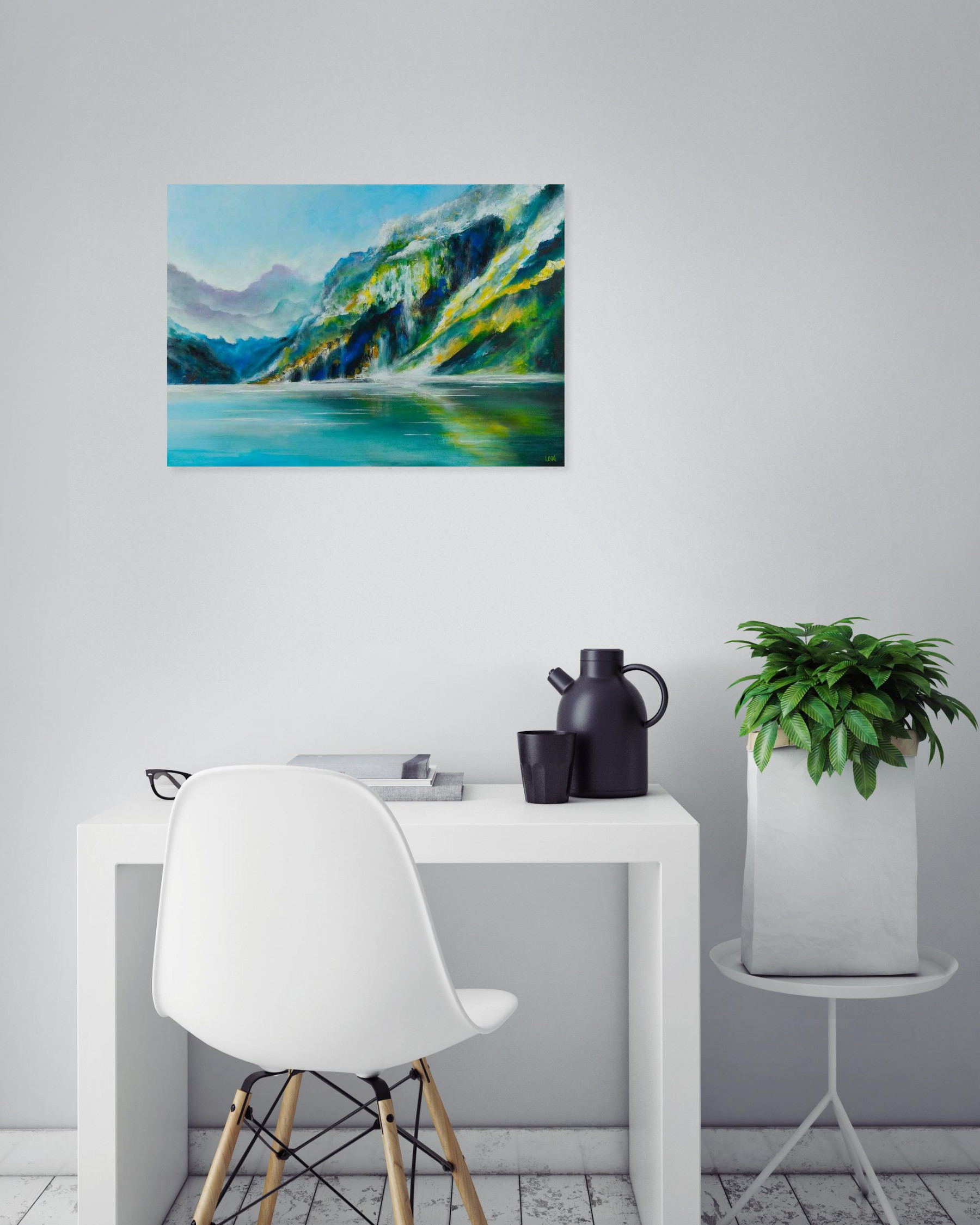 Helena Monniello, Cascades, painting - Artalistic online contemporary art buying and selling gallery