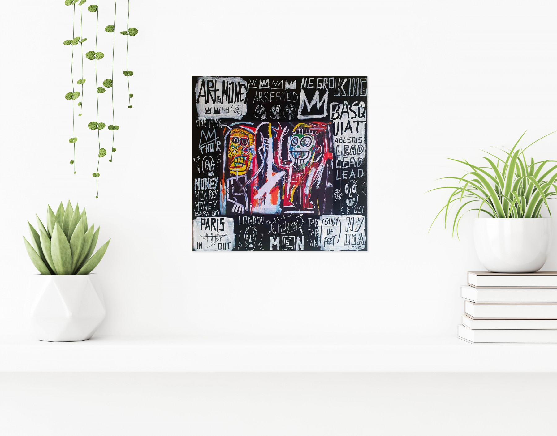 Spaco, Monkeys Basquiat, painting - Artalistic online contemporary art buying and selling gallery