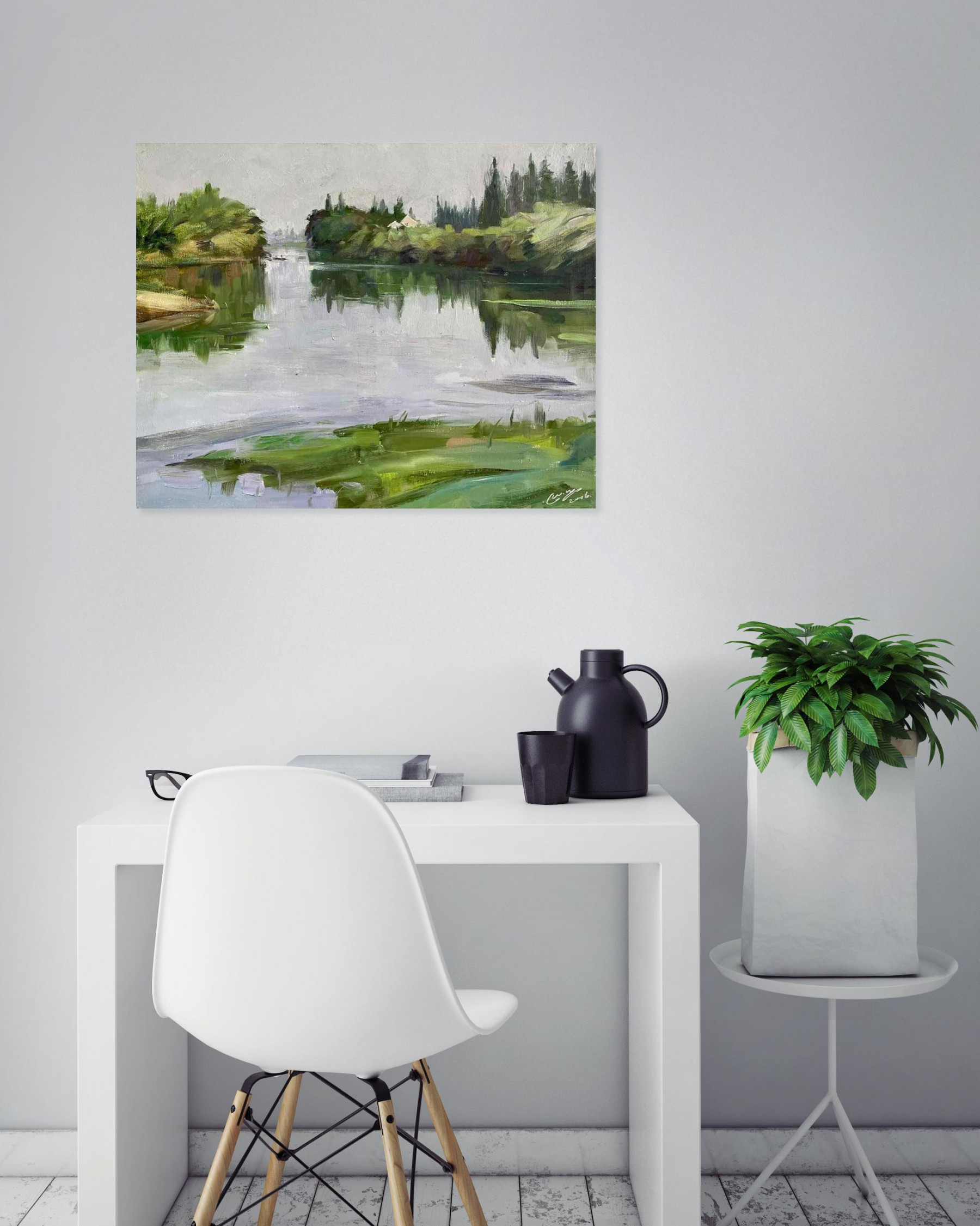 Chen Weinan, Silent flow, painting - Artalistic online contemporary art buying and selling gallery