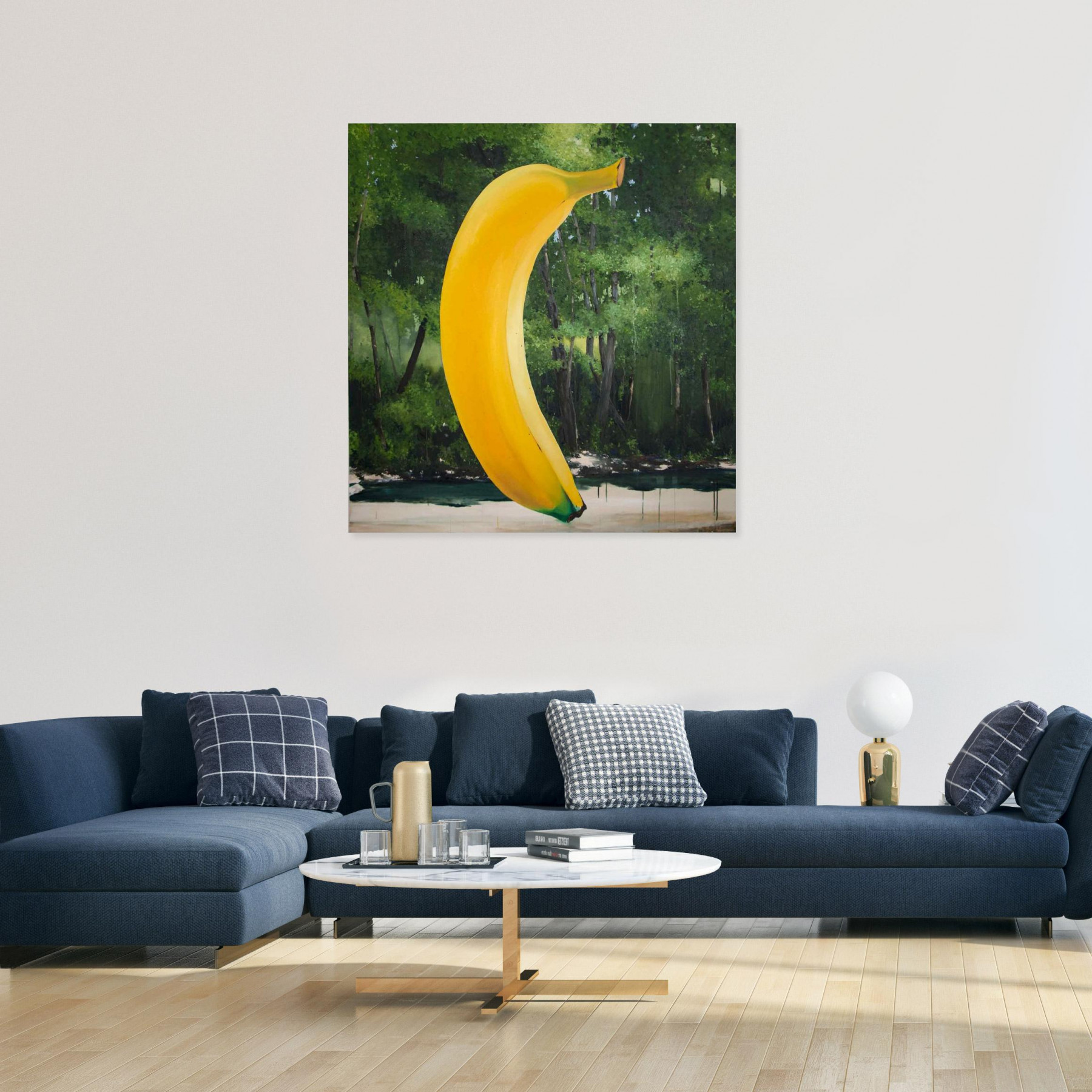 David Lefebvre, Banane, painting - Artalistic online contemporary art buying and selling gallery