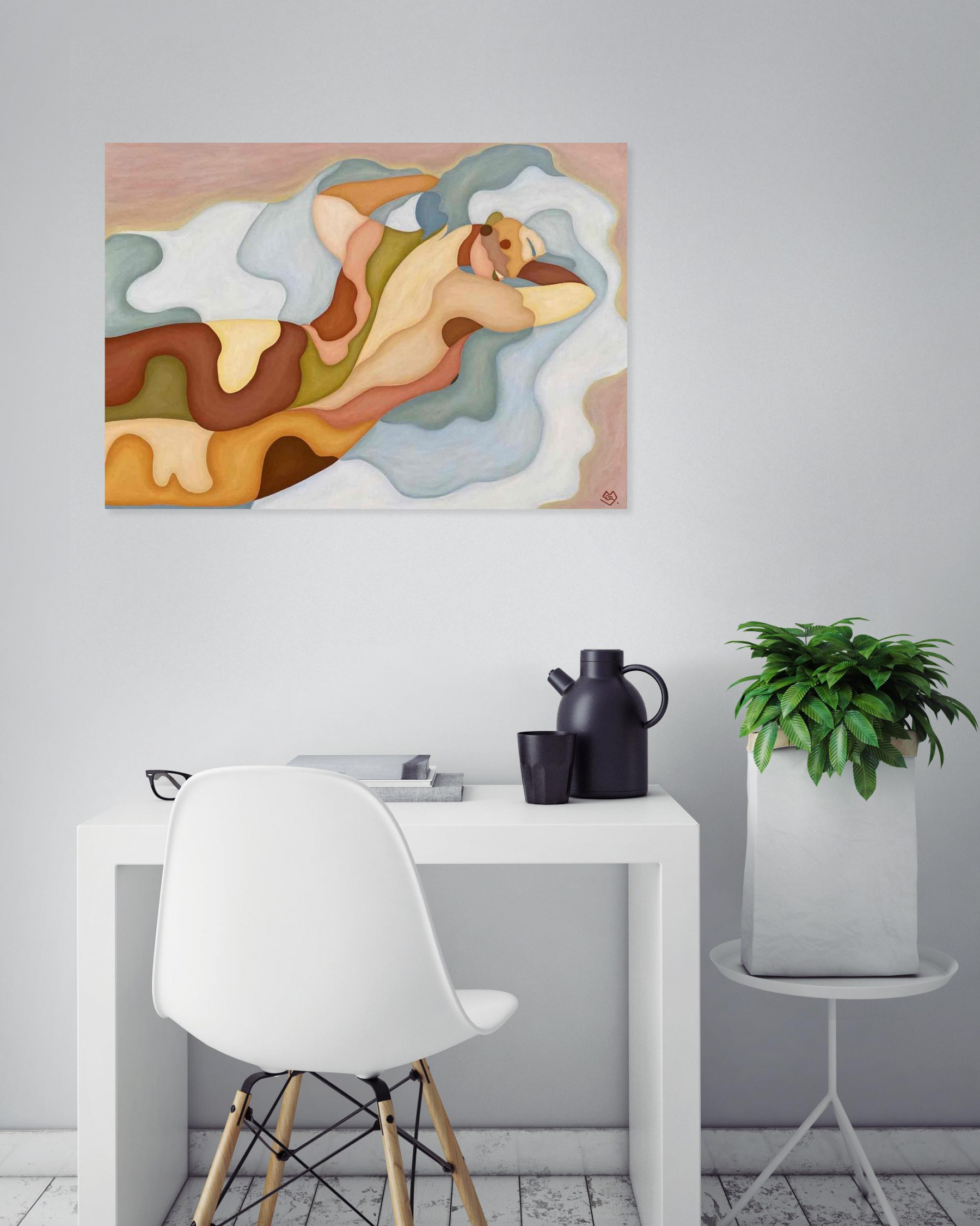 Léa Mongiat, Après l'orage, painting - Artalistic online contemporary art buying and selling gallery