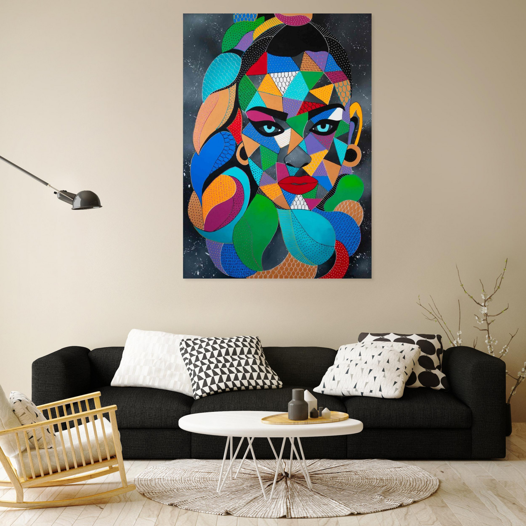Monika Mrowiec, The power of gaze, painting - Artalistic online contemporary art buying and selling gallery