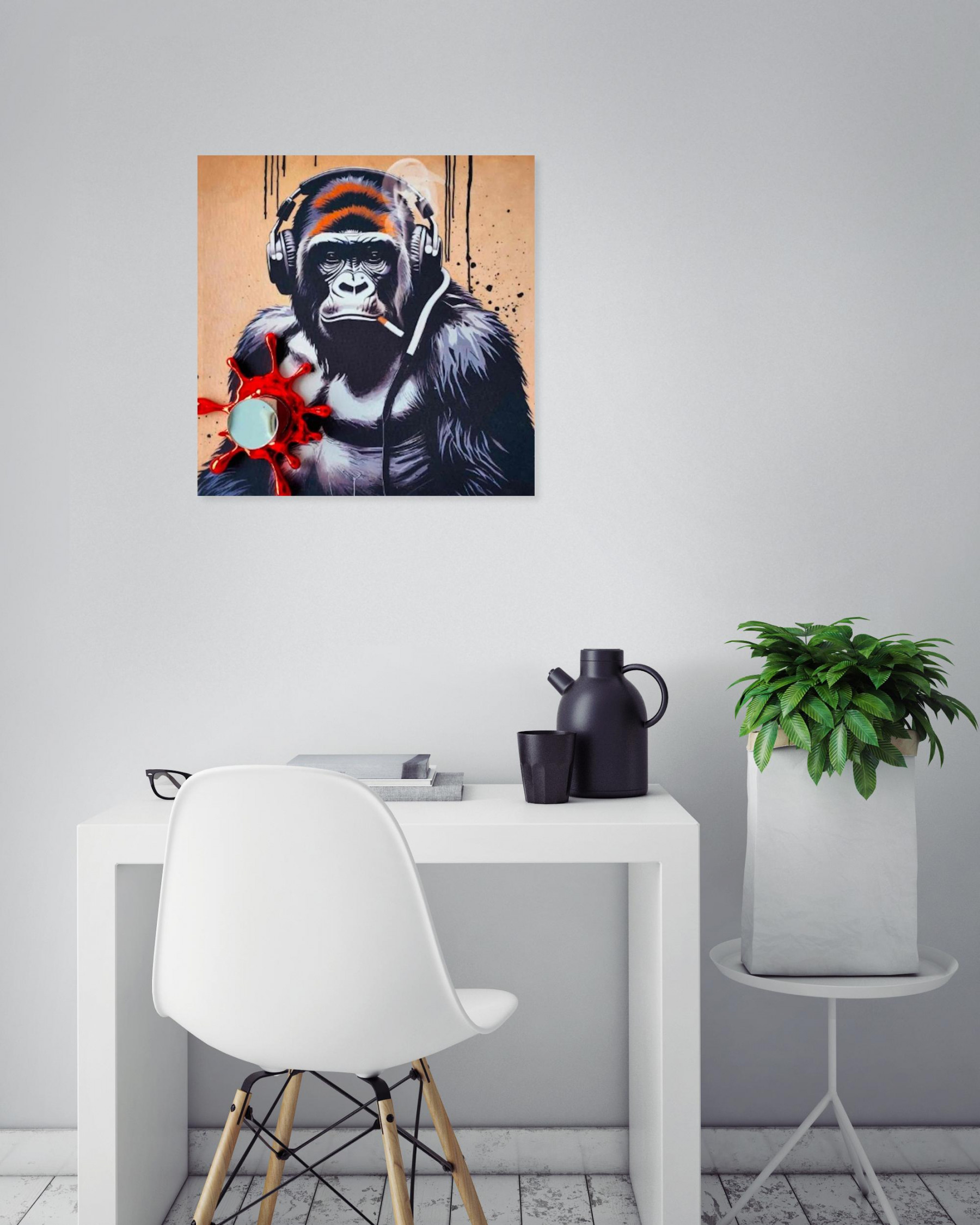 Sagrasse, Luxury Vandals African DJ, painting - Artalistic online contemporary art buying and selling gallery