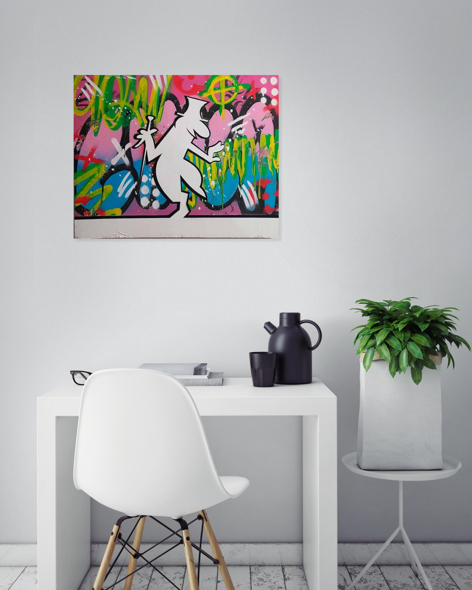 Aiiroh, La Linea, painting - Artalistic online contemporary art buying and selling gallery
