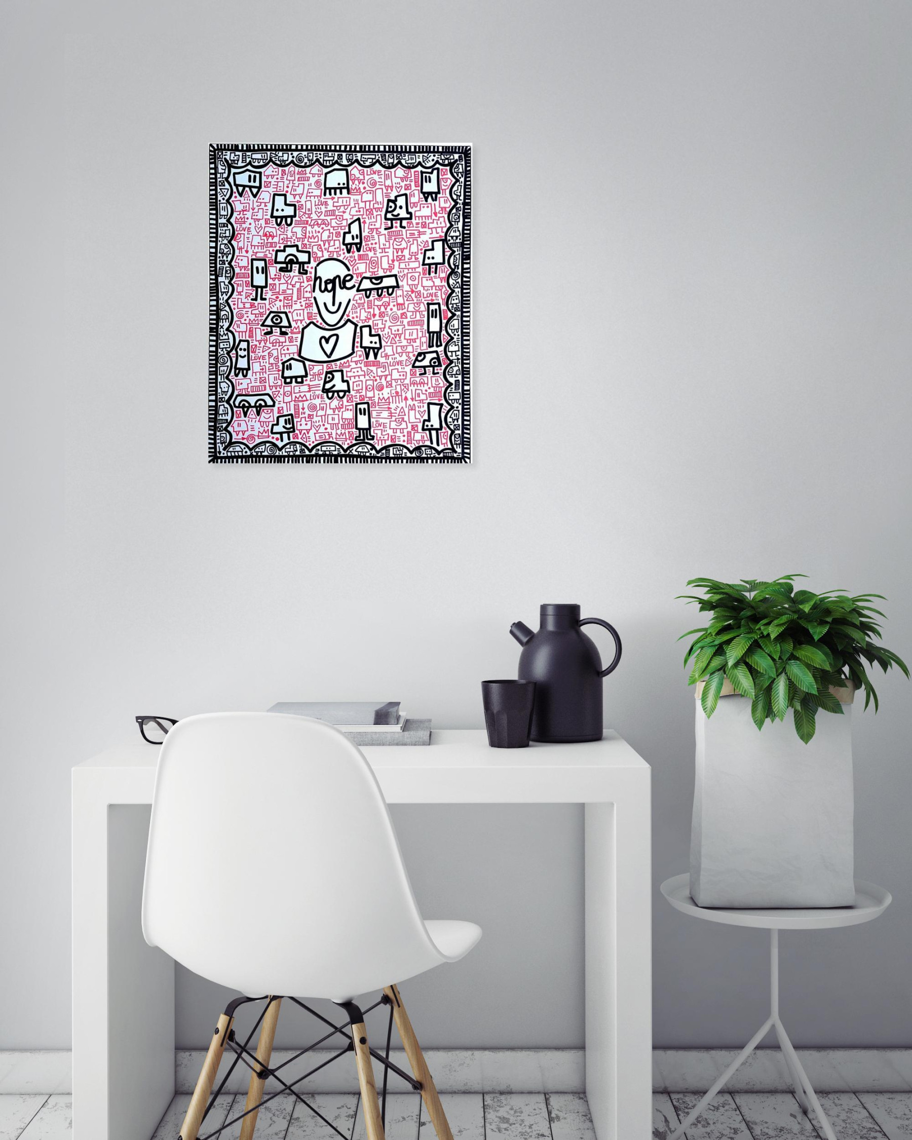 Mr Hope, L'univers love, painting - Artalistic online contemporary art buying and selling gallery