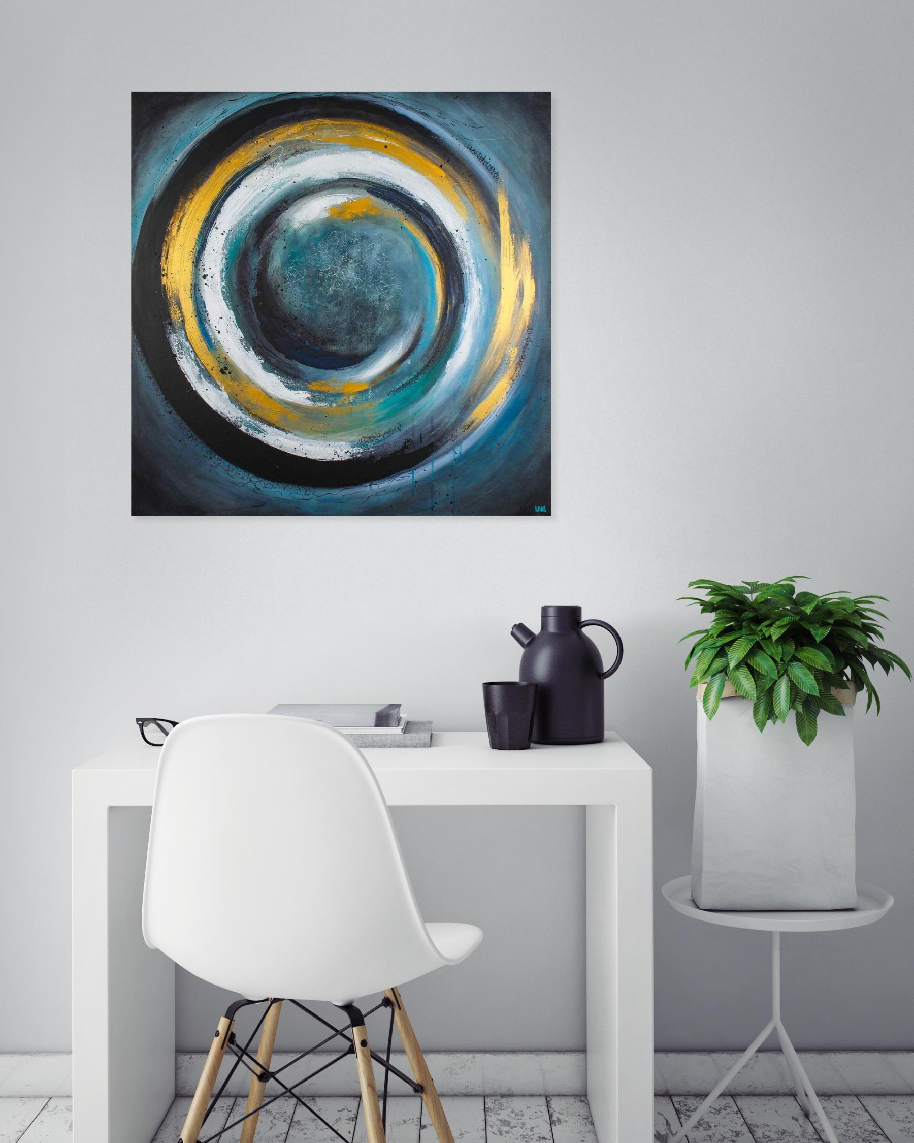 Helena Monniello, Gong, painting - Artalistic online contemporary art buying and selling gallery
