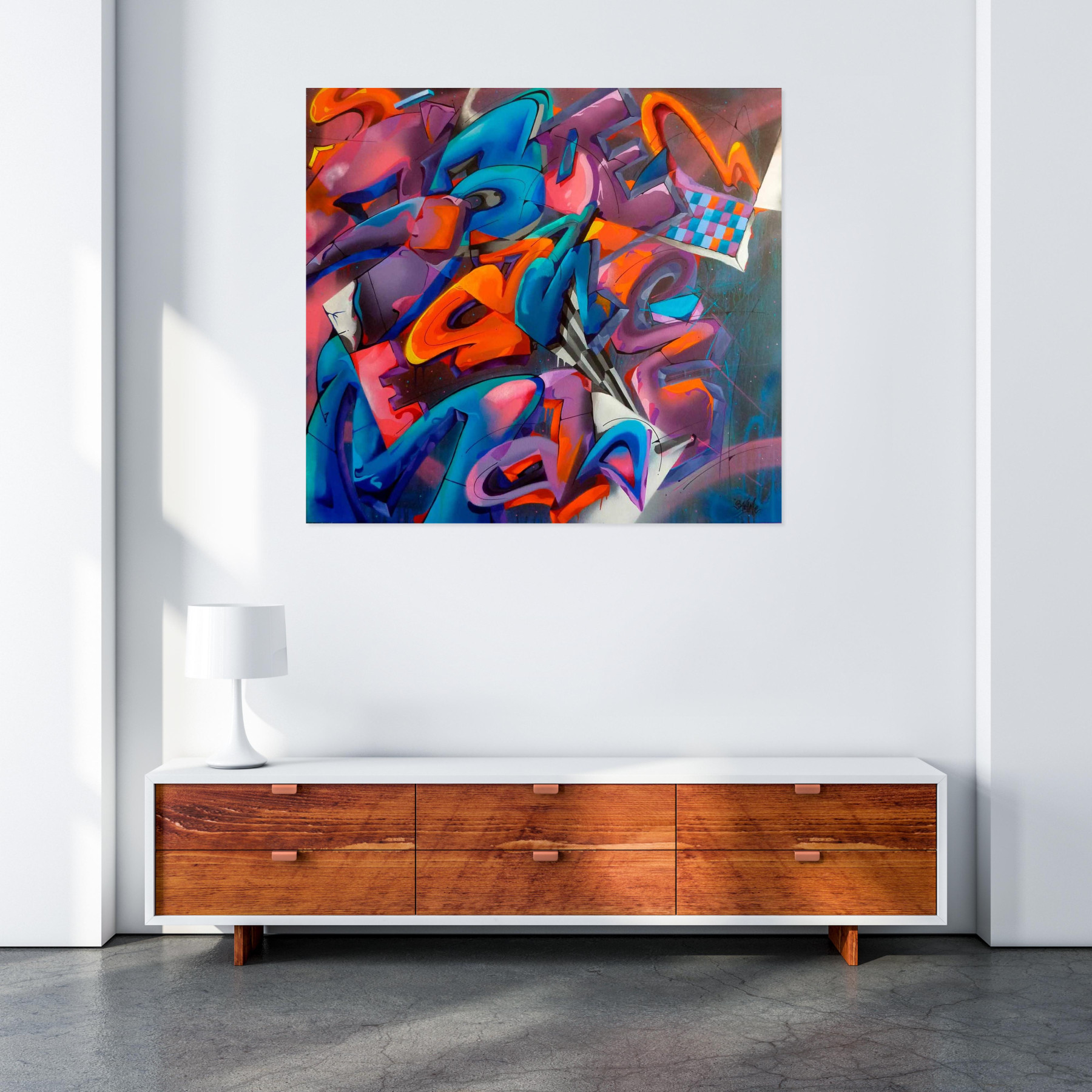 Saname, Trace n°2504, painting - Artalistic online contemporary art buying and selling gallery