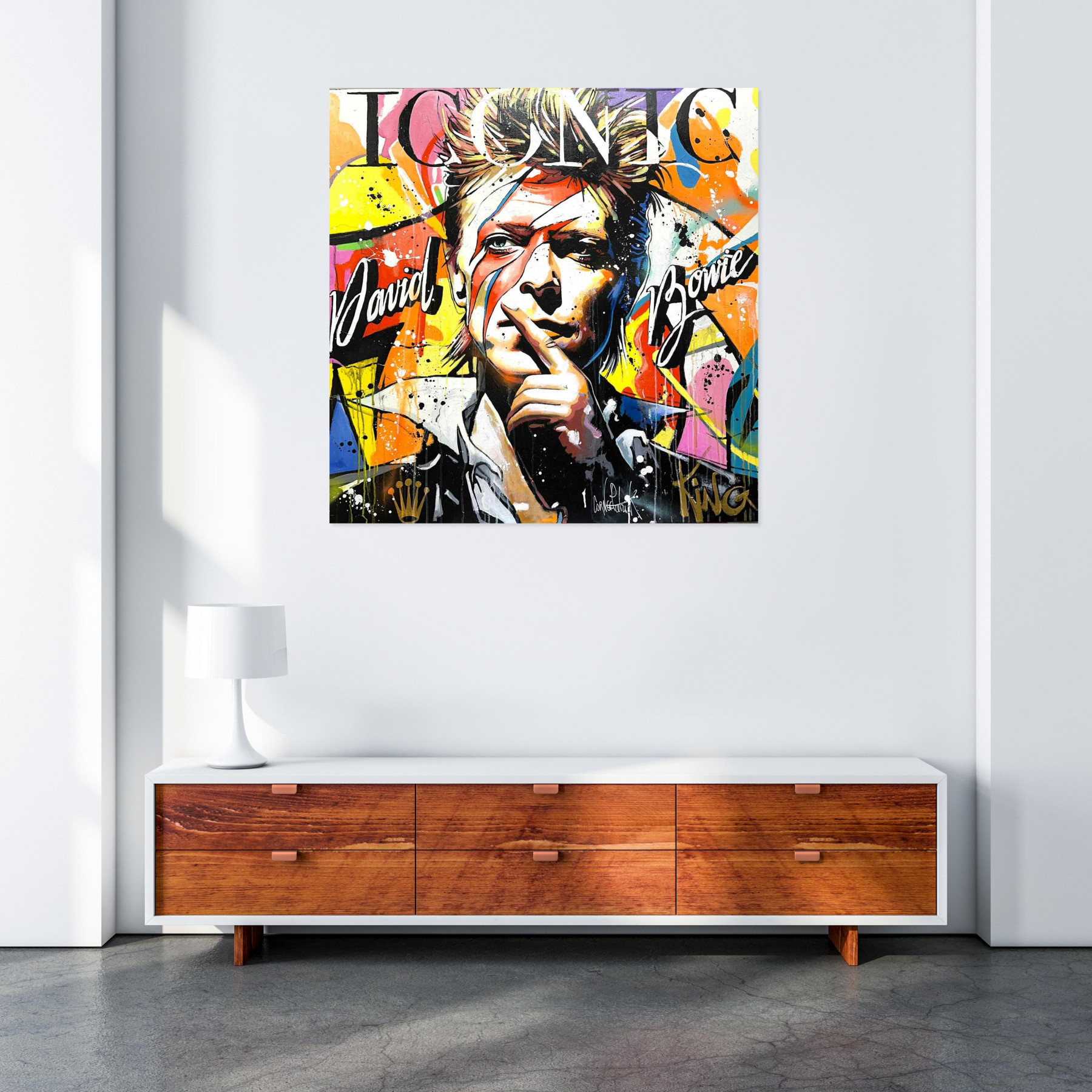 Patrick Cornée, David Bowie, painting - Artalistic online contemporary art buying and selling gallery