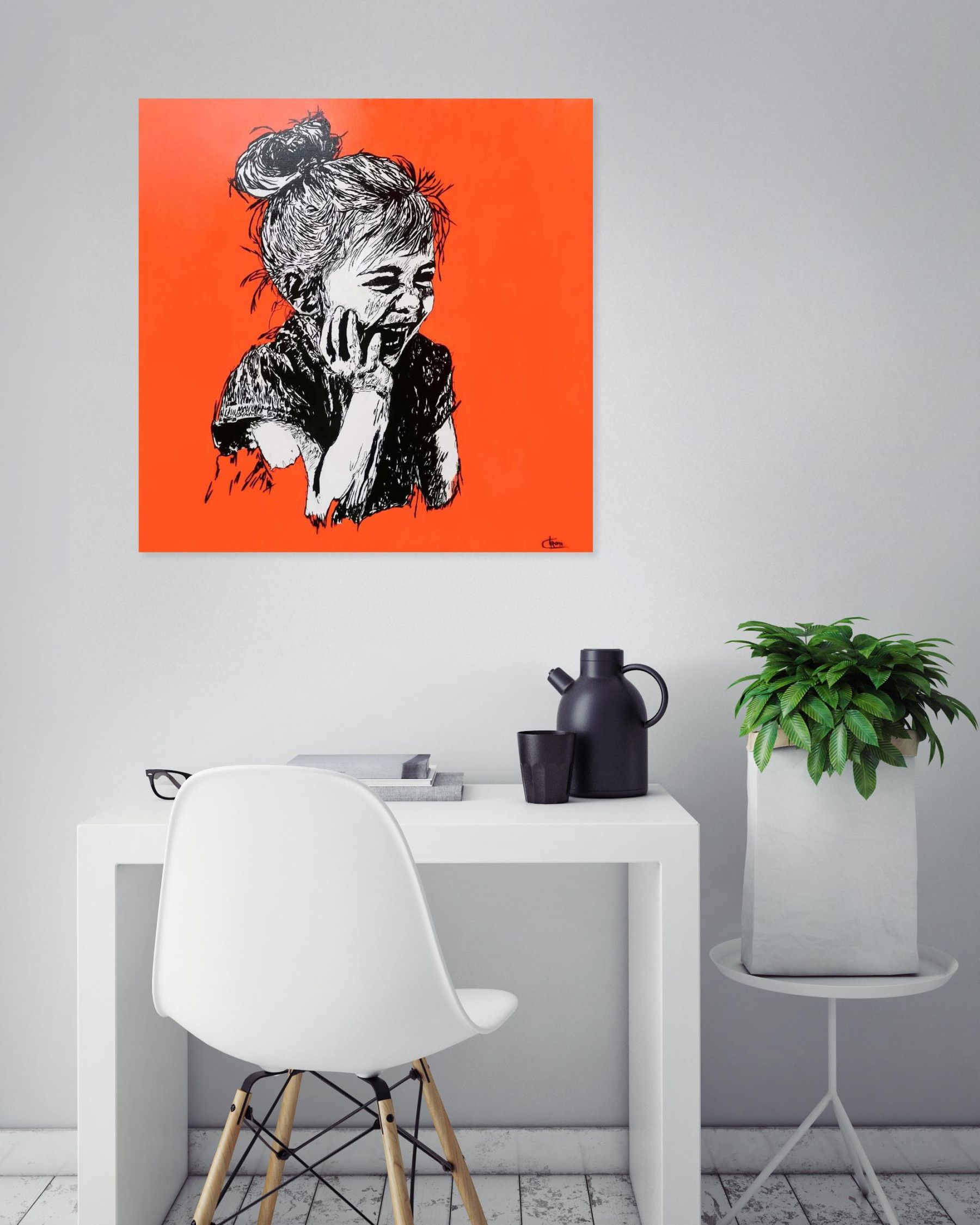 Chroma, L'éclat du rire, painting - Artalistic online contemporary art buying and selling gallery