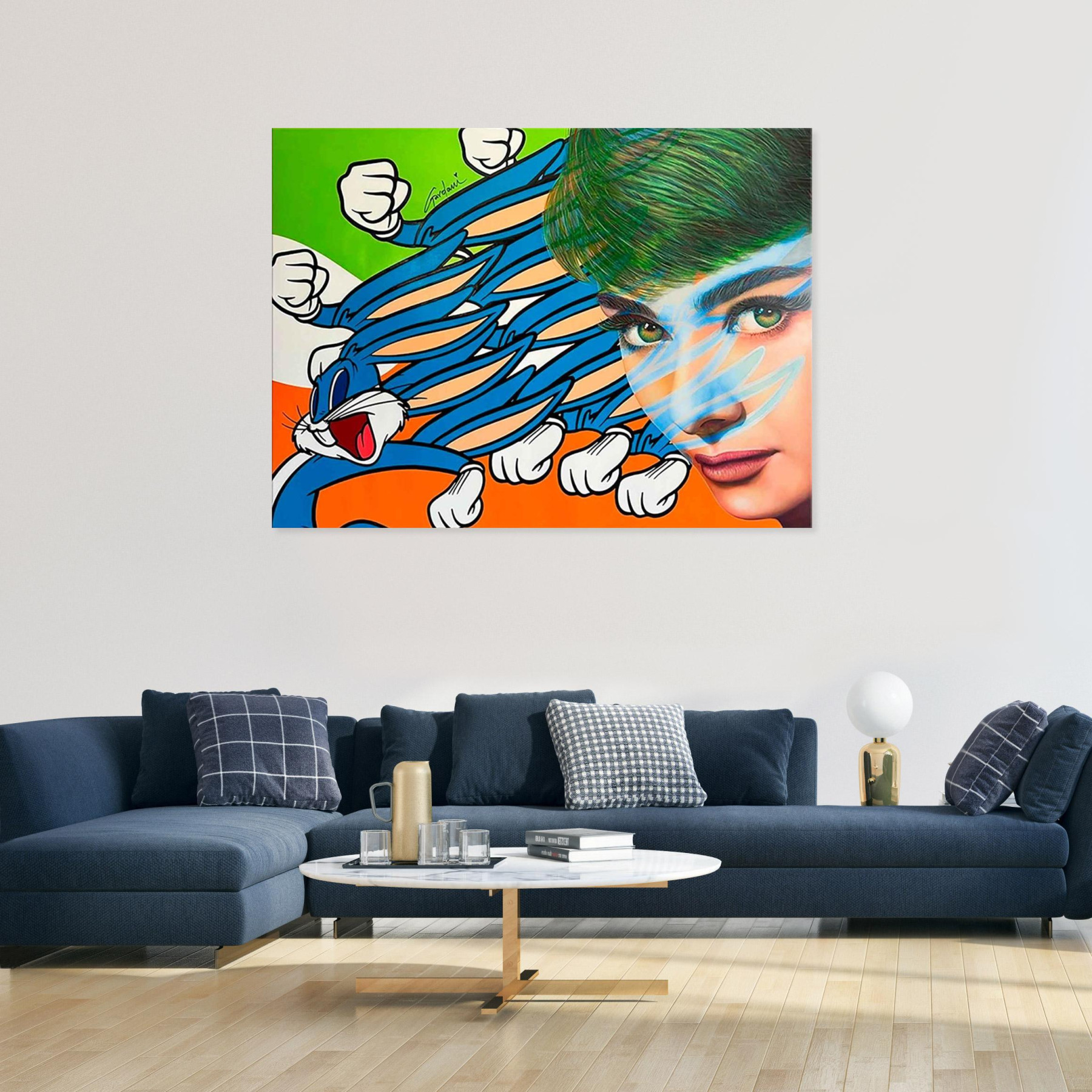 Gardani, Chasing Audrey Hepburn, painting - Artalistic online contemporary art buying and selling gallery