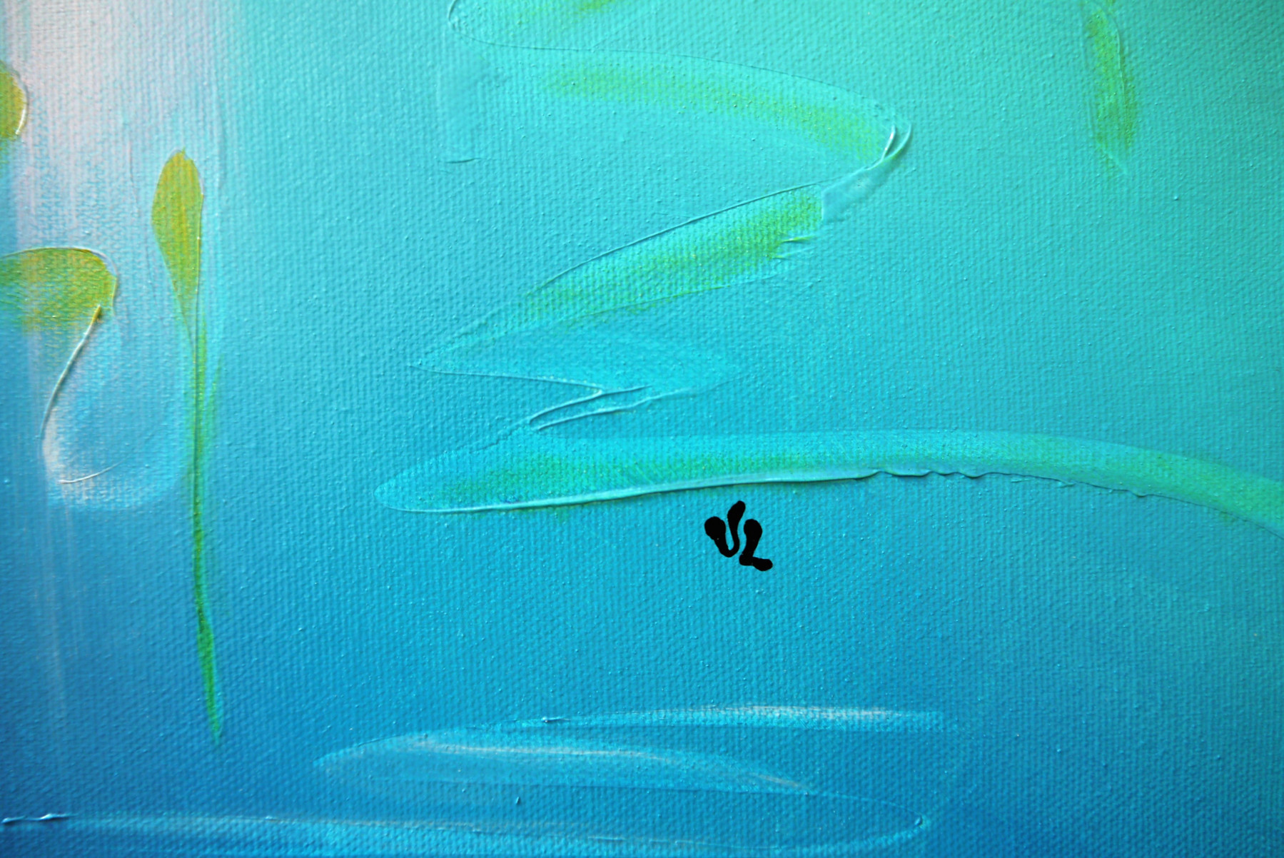 Valérie Lamarre, Morty blue, painting - Artalistic online contemporary art buying and selling gallery