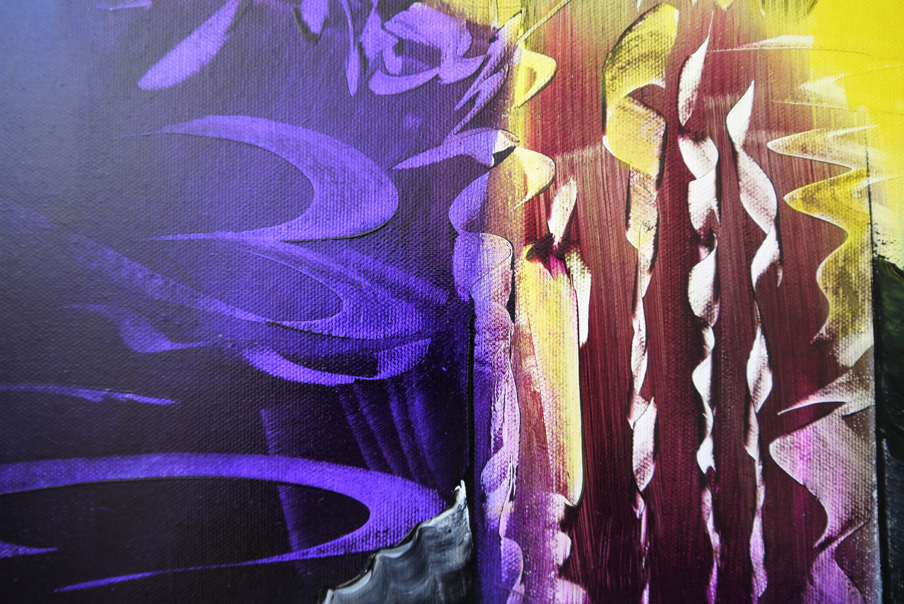 Valérie Lamarre, Morty blue, painting - Artalistic online contemporary art buying and selling gallery