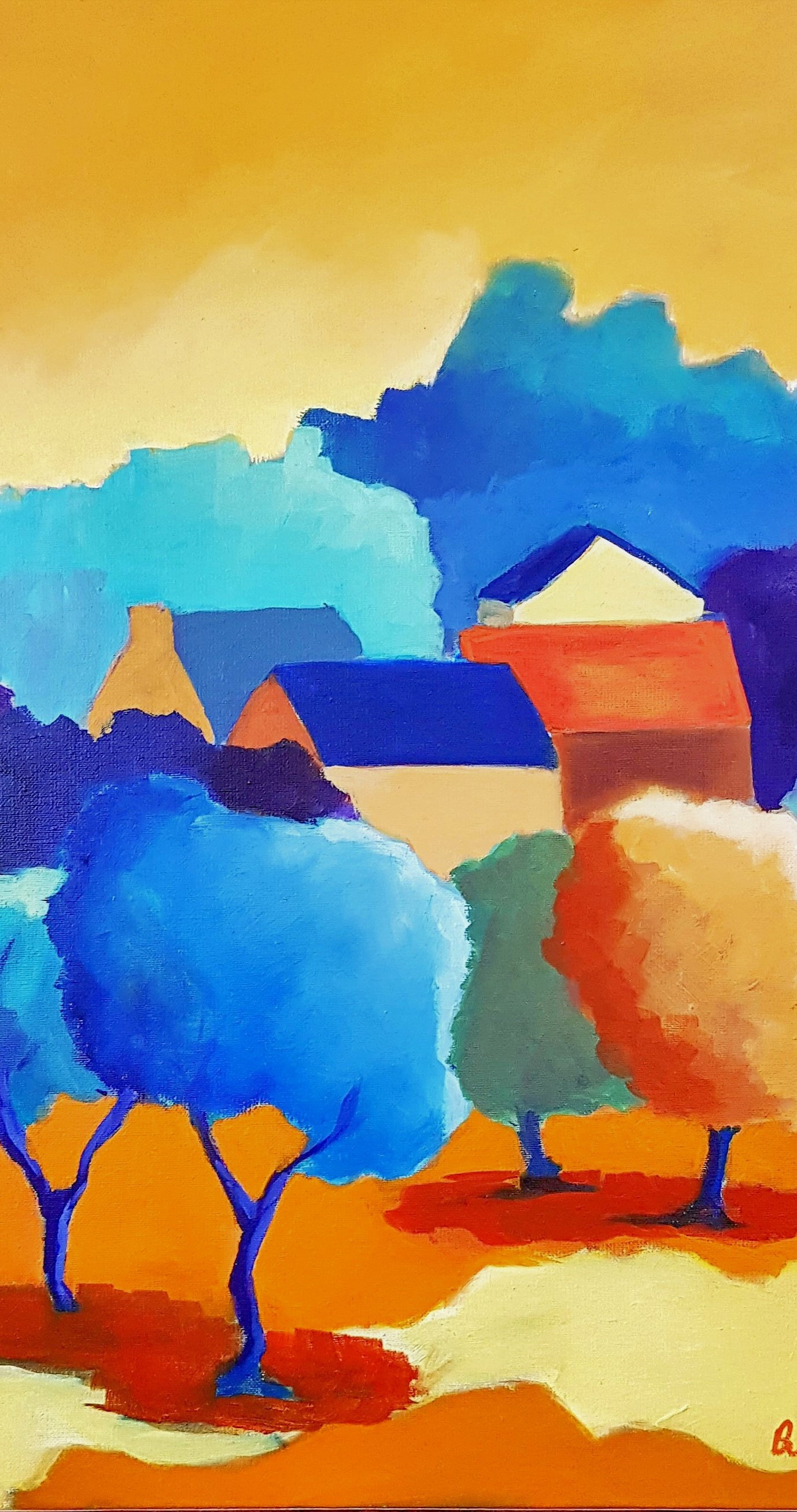 Patrick Brière, Champ joyeux, painting - Artalistic online contemporary art buying and selling gallery