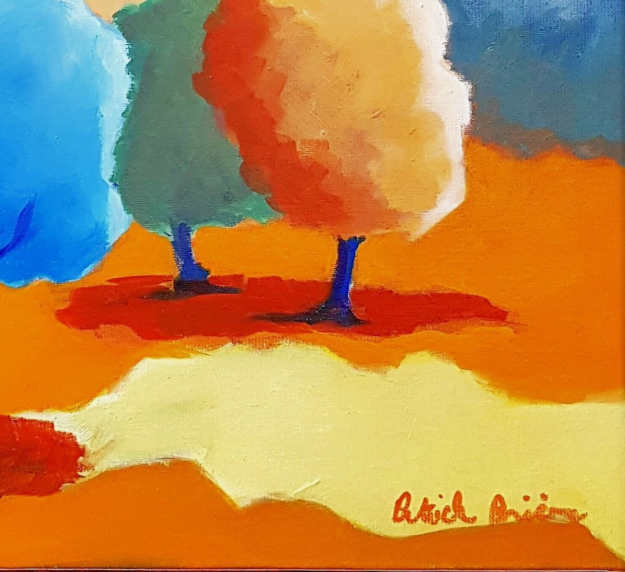 Patrick Brière, Champ joyeux, painting - Artalistic online contemporary art buying and selling gallery