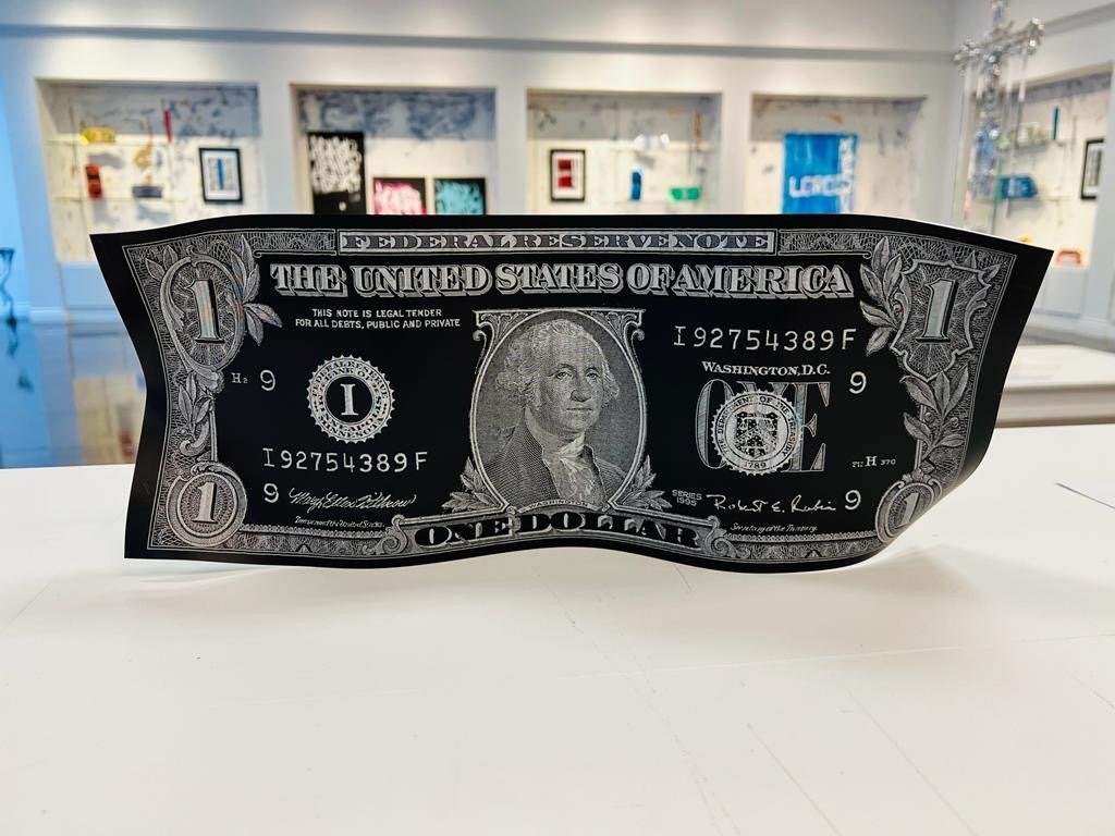 Karl Lagasse, One dollar, sculpture - Artalistic online contemporary art buying and selling gallery