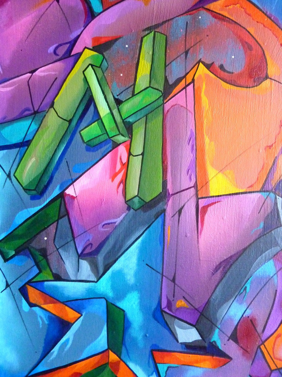 Saname, Trace n°2505, painting - Artalistic online contemporary art buying and selling gallery