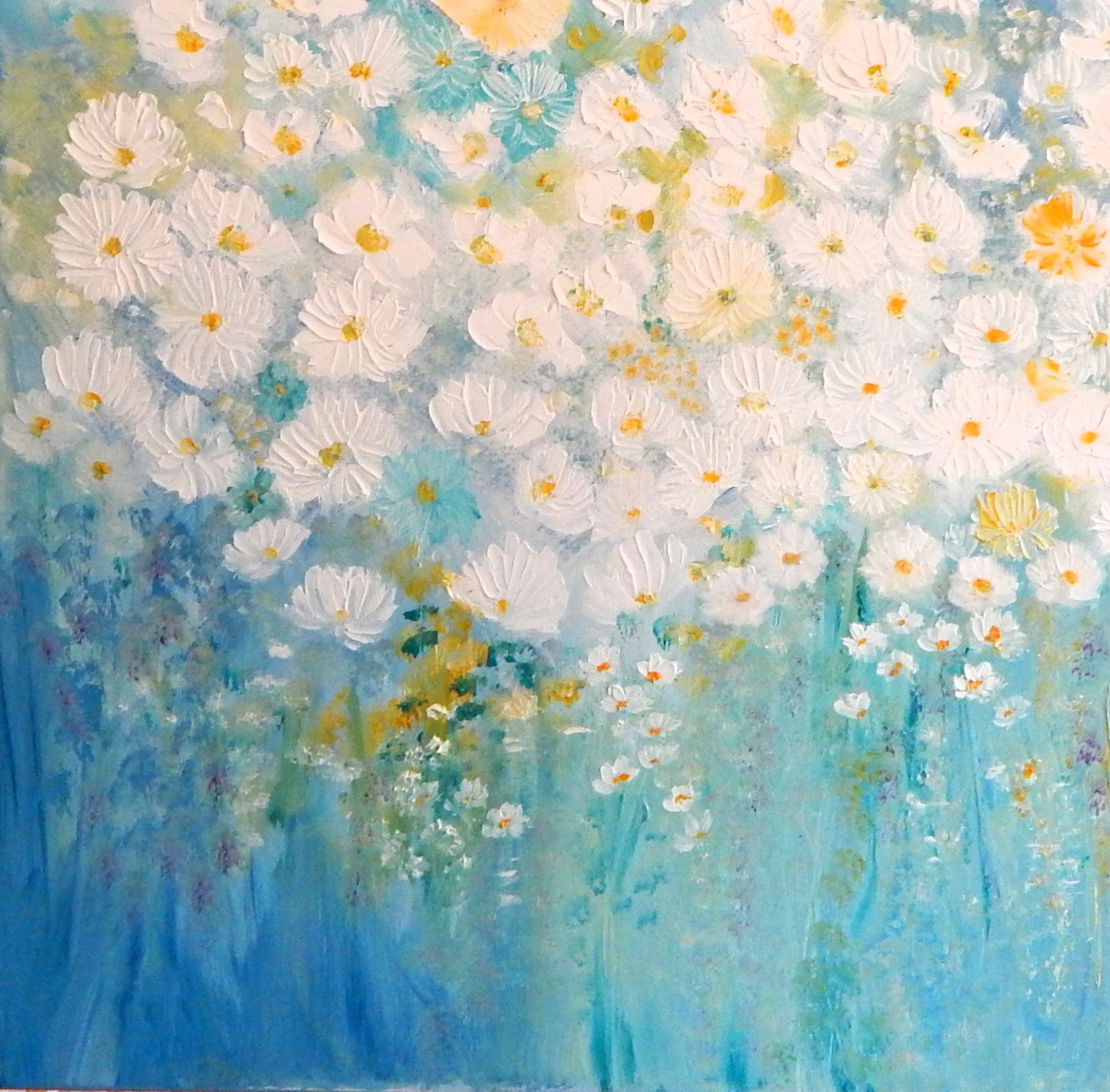 Lydie Massou, Parfum marguerite, painting - Artalistic online contemporary art buying and selling gallery