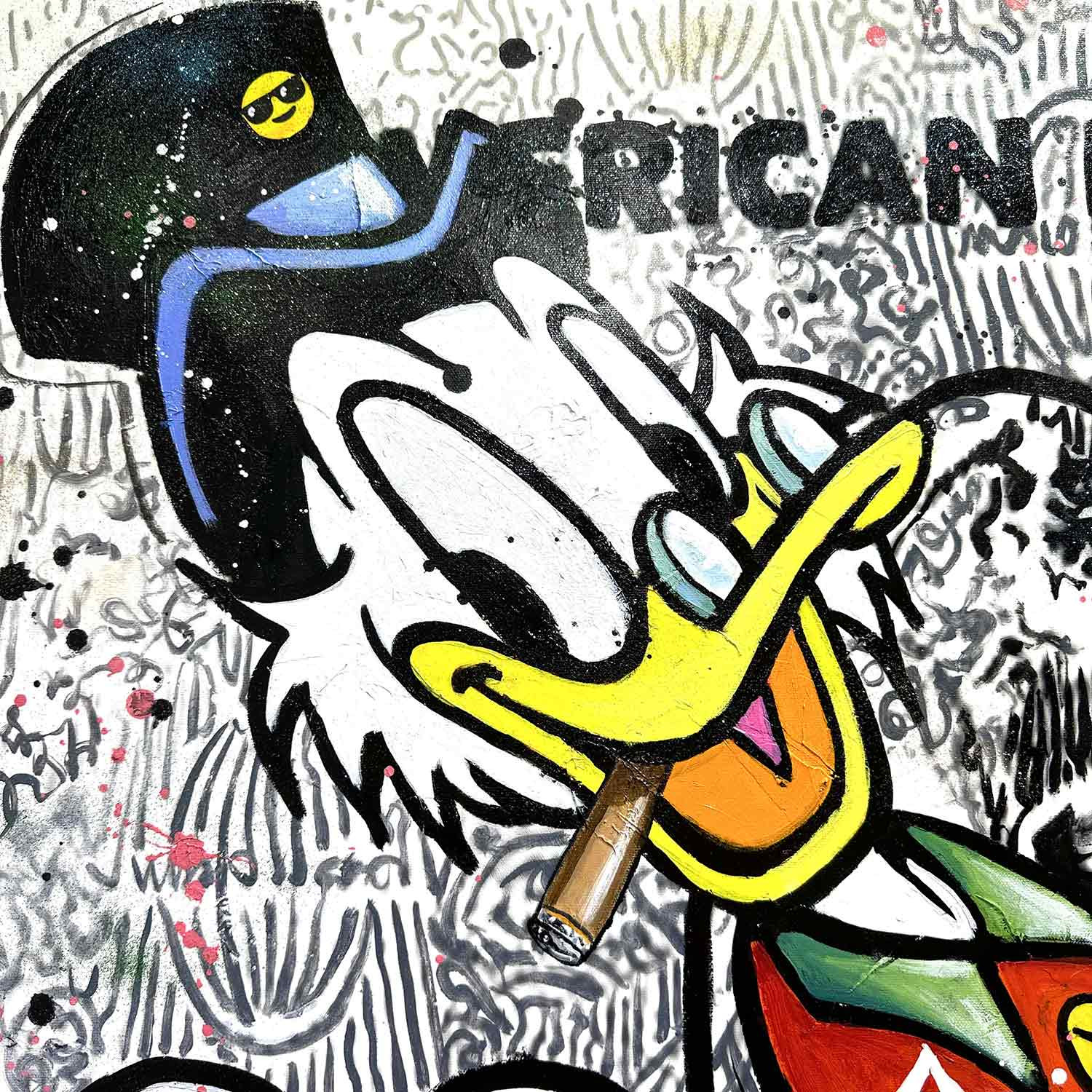 Patrick Cornee, Uncle Scrooge's good life, Painting - Artalistic online contemporary art buying and selling gallery