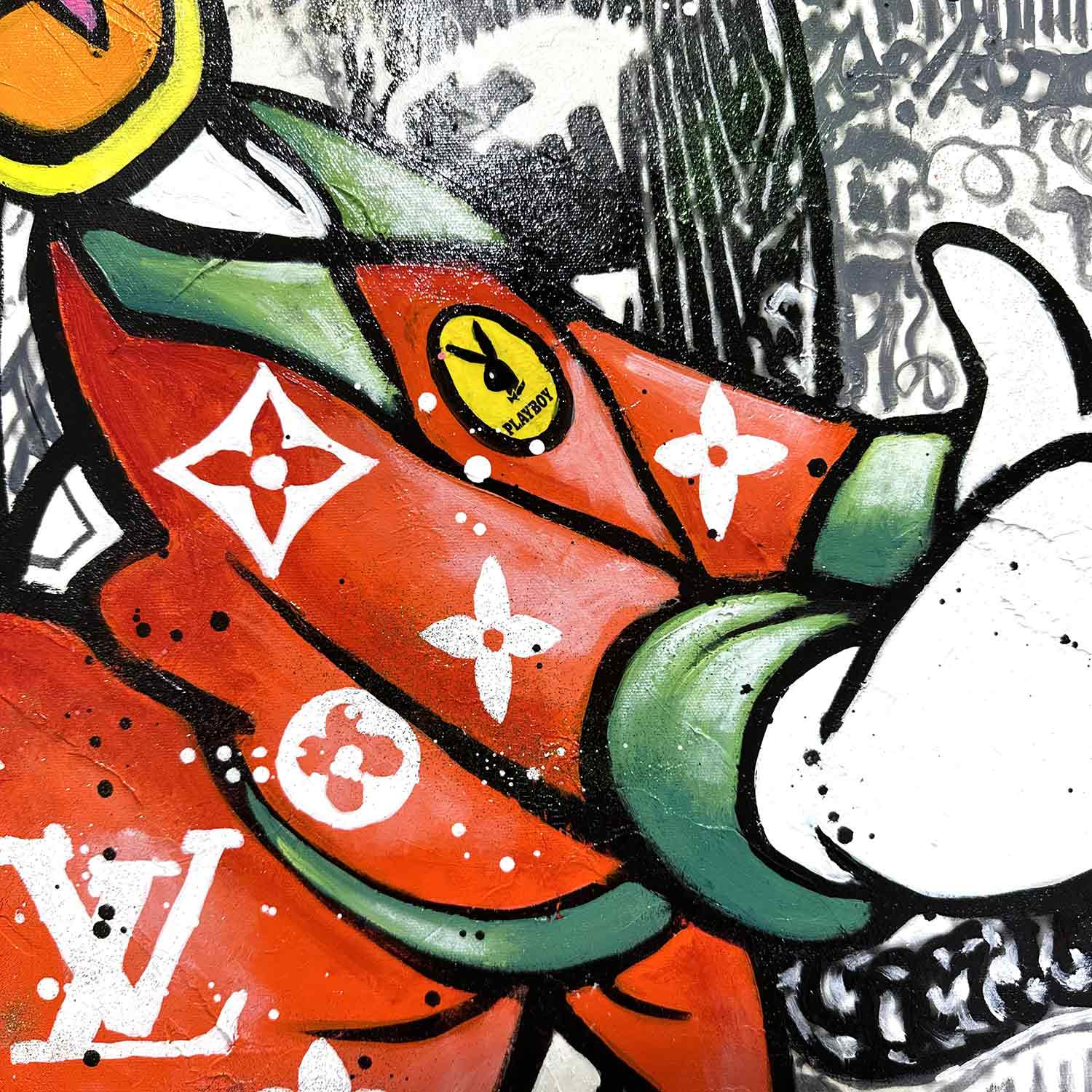 Patrick Cornee, Uncle Scrooge's good life, Painting - Artalistic online contemporary art buying and selling gallery