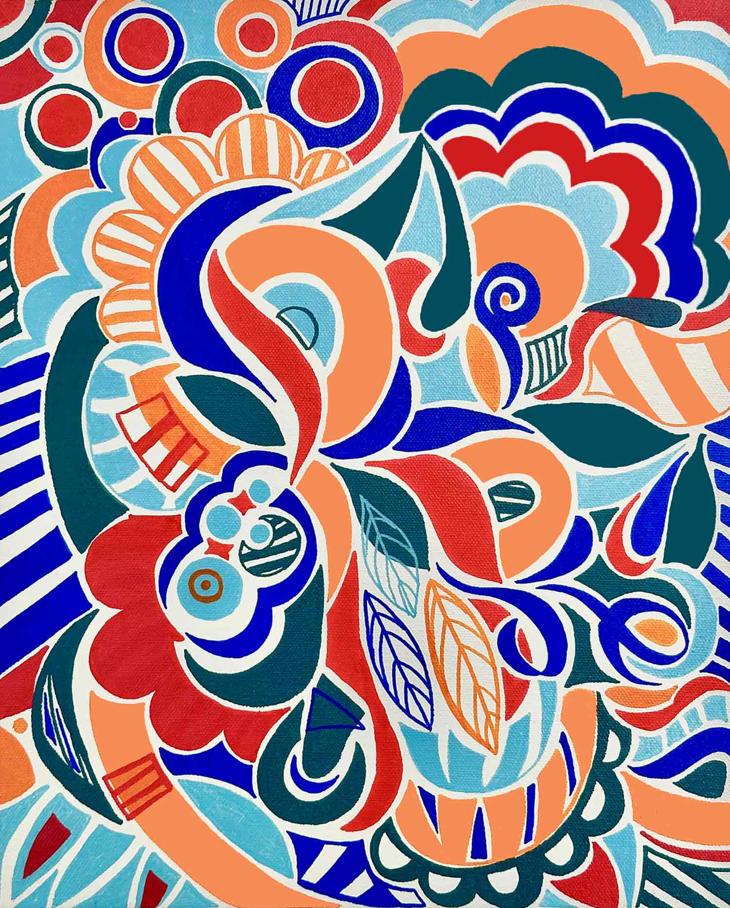 Mme Lev, Peace and Joy, Painting - Artalistic online contemporary art buying and selling gallery