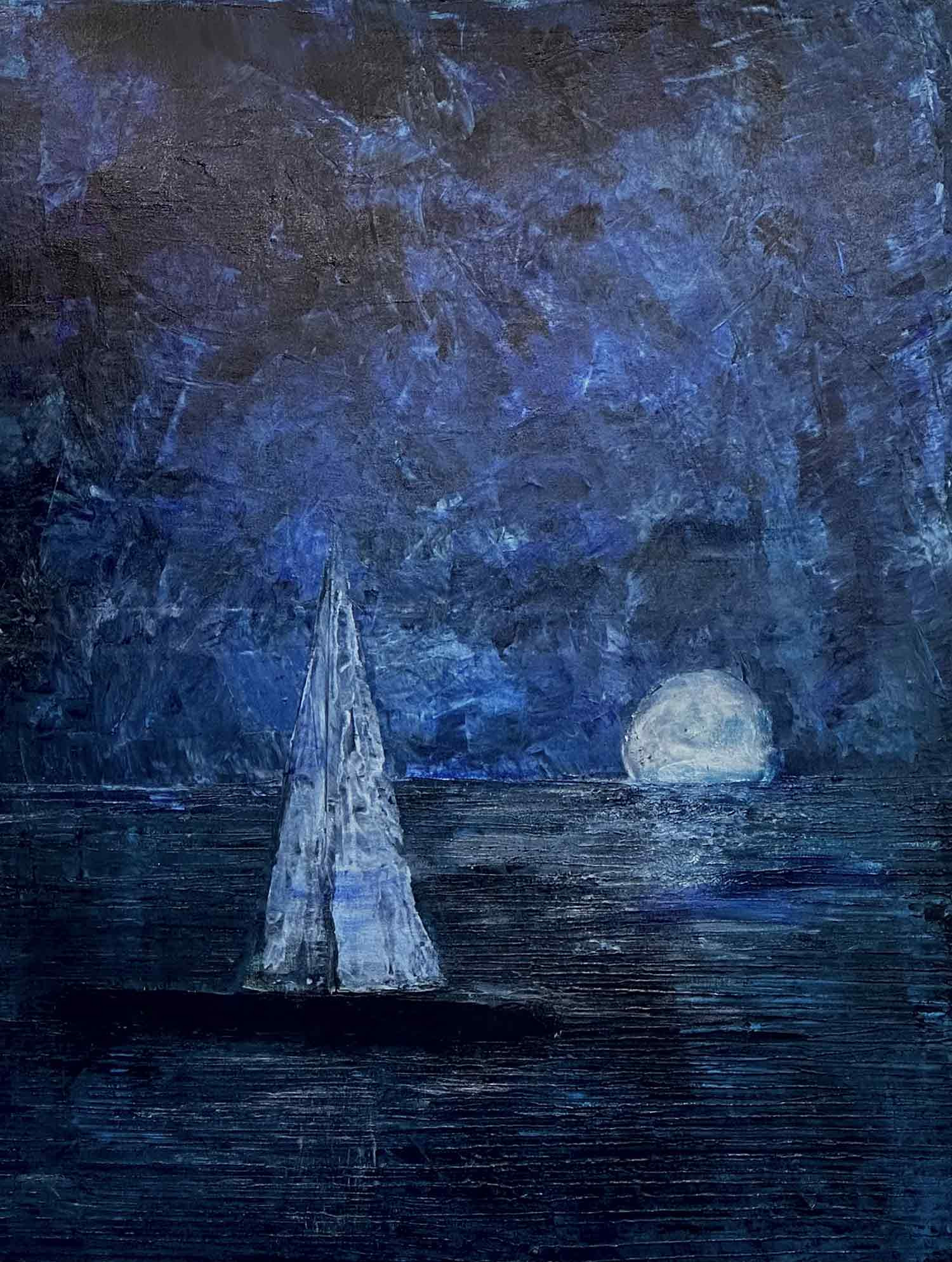 Agata Caliendo Krystkowiak, La nuit Monte-Carlo, Painting - Artalistic online contemporary art buying and selling gallery