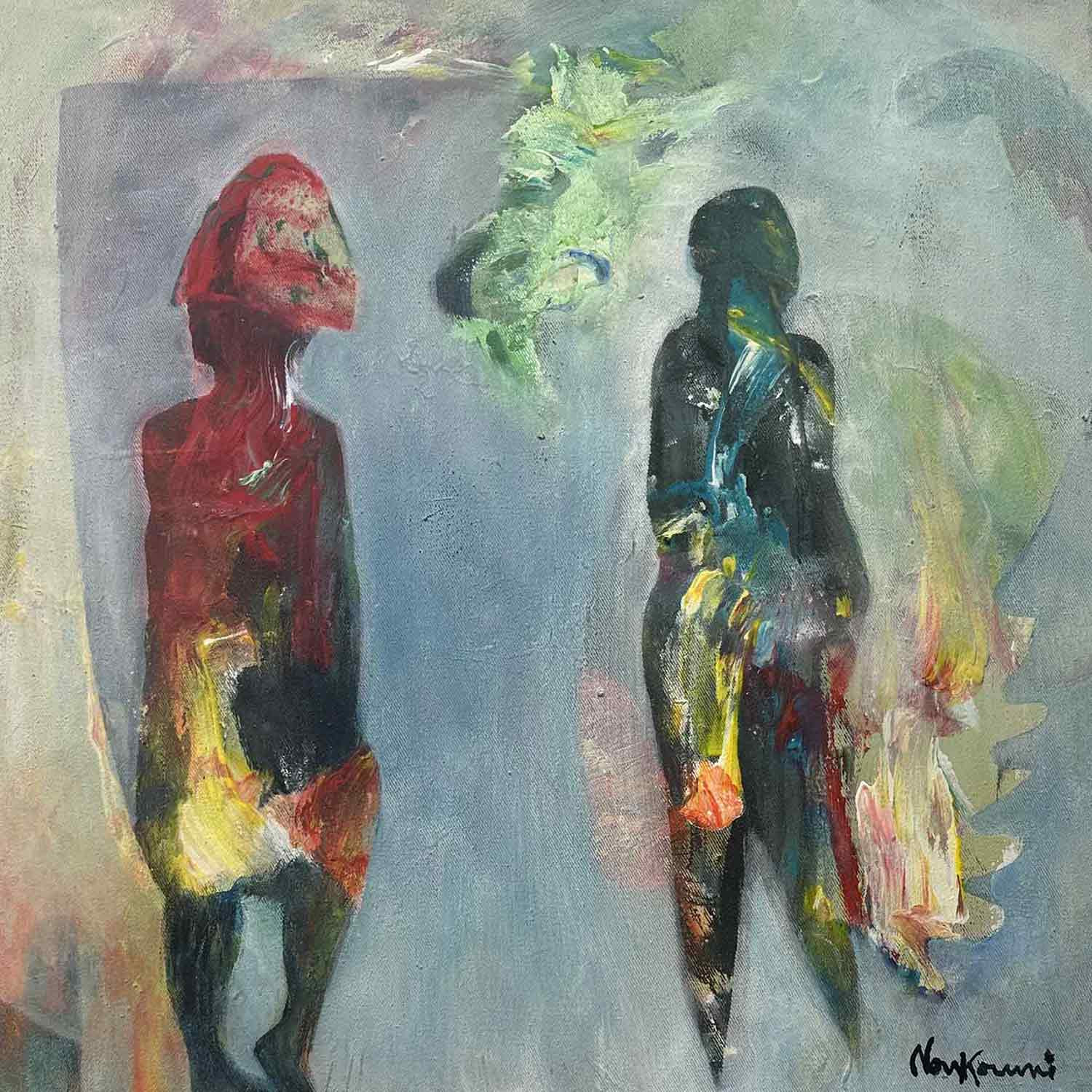 Fernand Nonkouni, Différetes voies - Même destinatîon, Painting - Artalistic online contemporary art buying and selling gallery