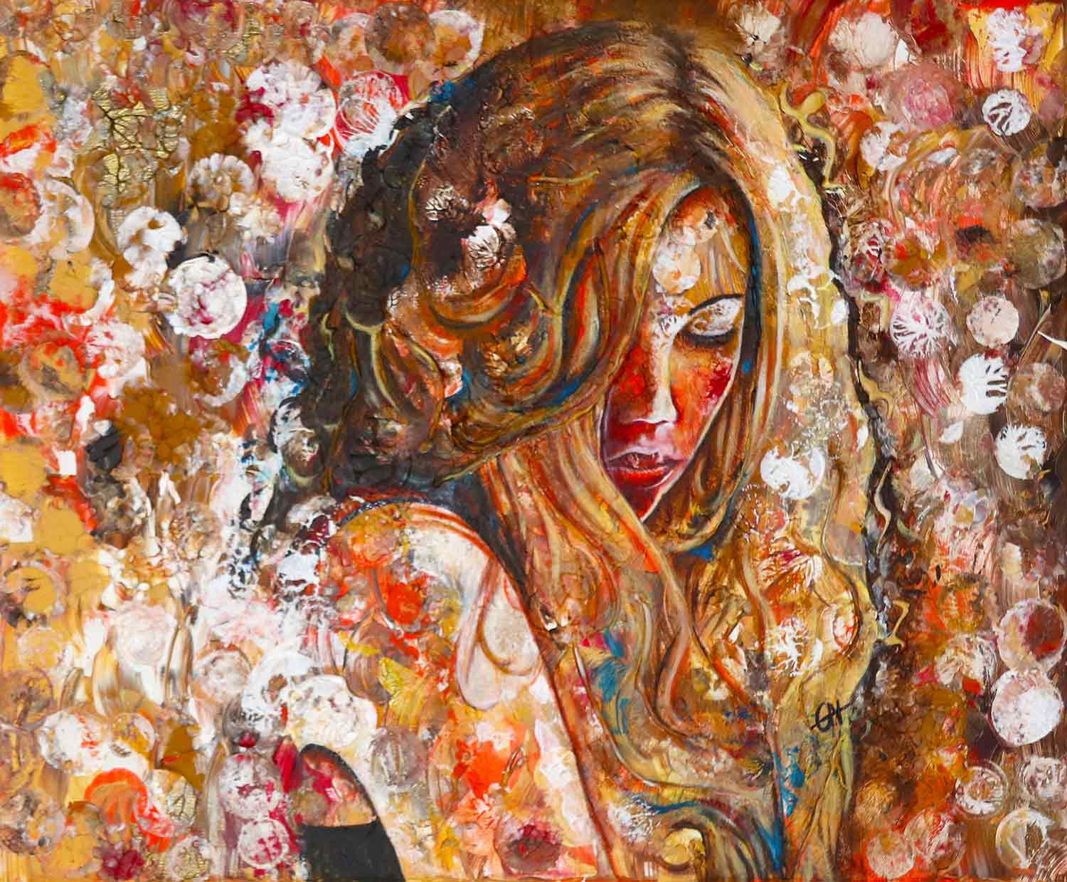 Carmin Cuivré, Grâce , Painting - Artalistic online contemporary art buying and selling gallery