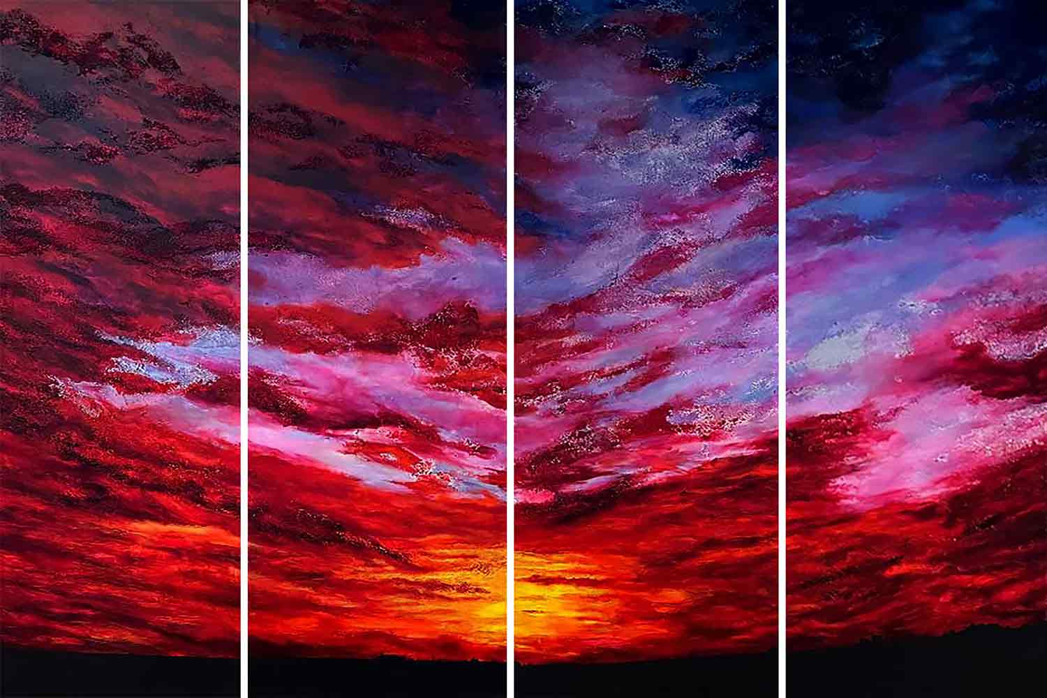 Yaz Tazi, Dernier éclat, Painting - Artalistic online contemporary art buying and selling gallery