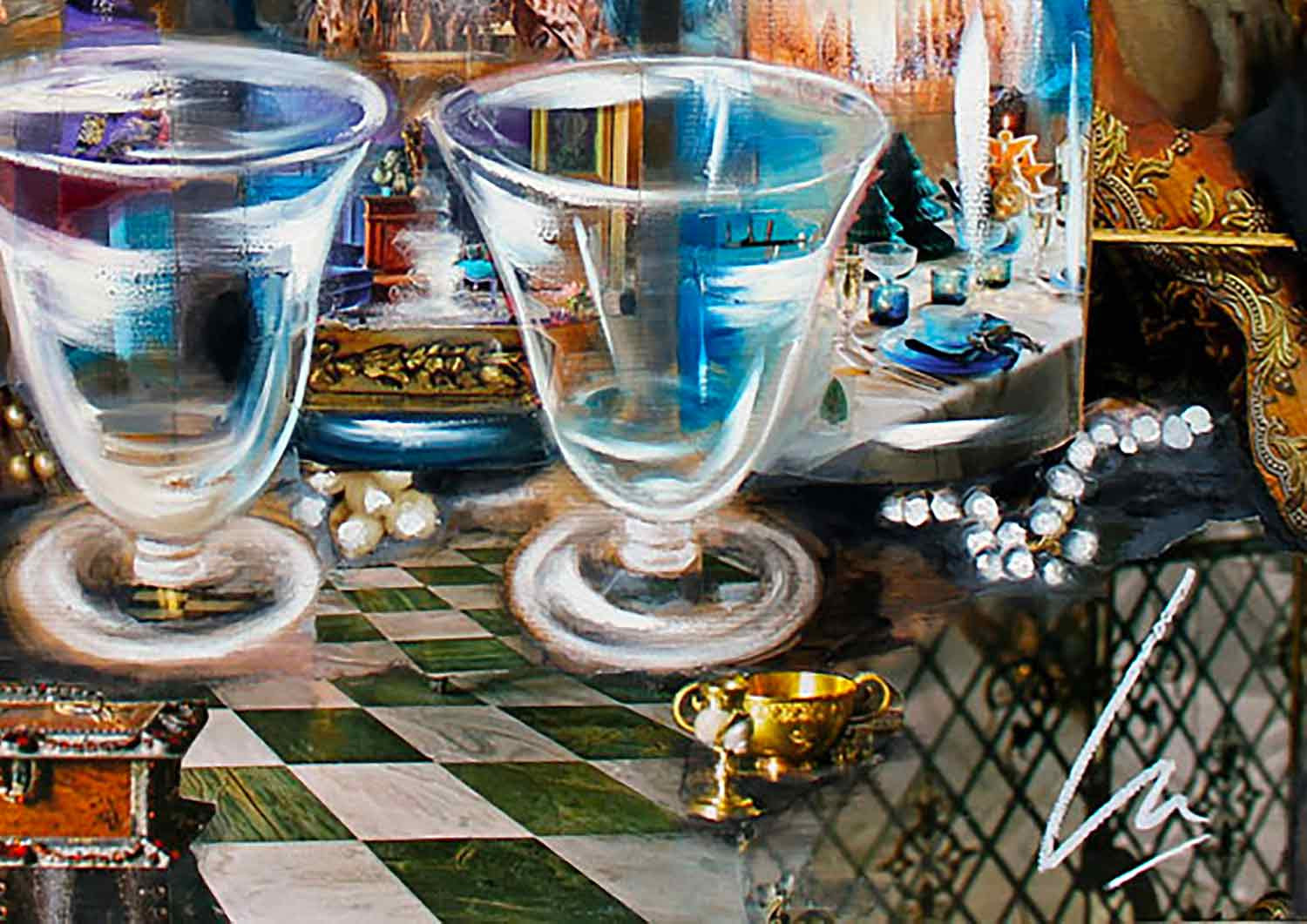 Nathalie Lemaitre, Les 3 clavelins, painting - Artalistic online contemporary art buying and selling gallery