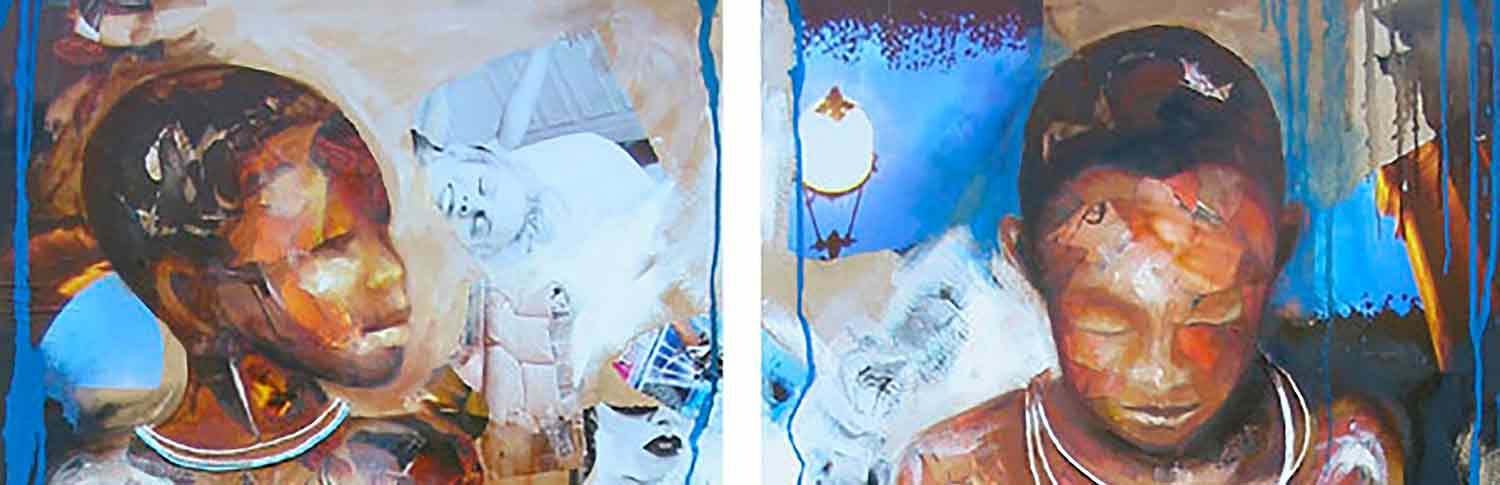 Nathalie Lemaitre, Les frères, painting - Artalistic online contemporary art buying and selling gallery