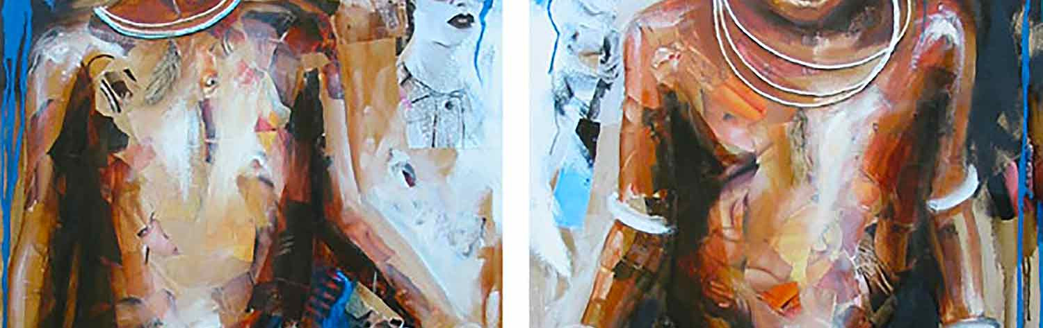 Nathalie Lemaitre, Les frères, painting - Artalistic online contemporary art buying and selling gallery