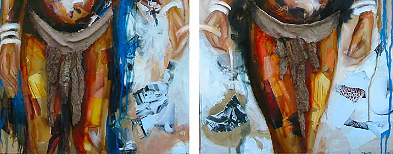 Nathalie Lemaitre, Les frères, painting - Artalistic online contemporary art buying and selling gallery