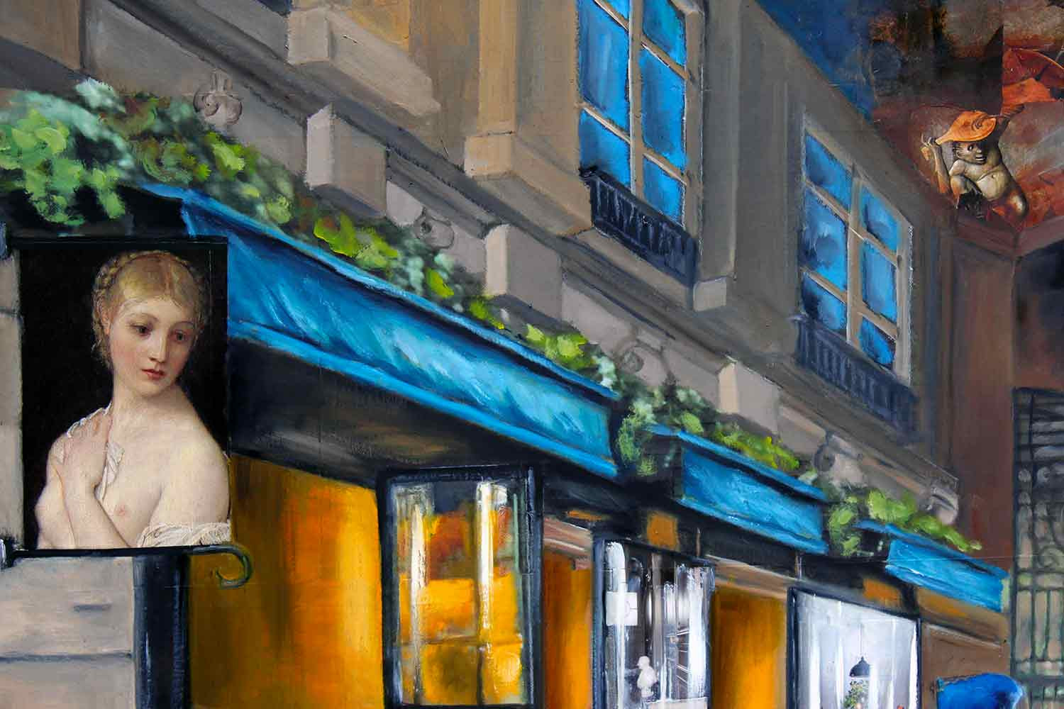 Nathalie Lemaitre, L'invitation, painting - Artalistic online contemporary art buying and selling gallery
