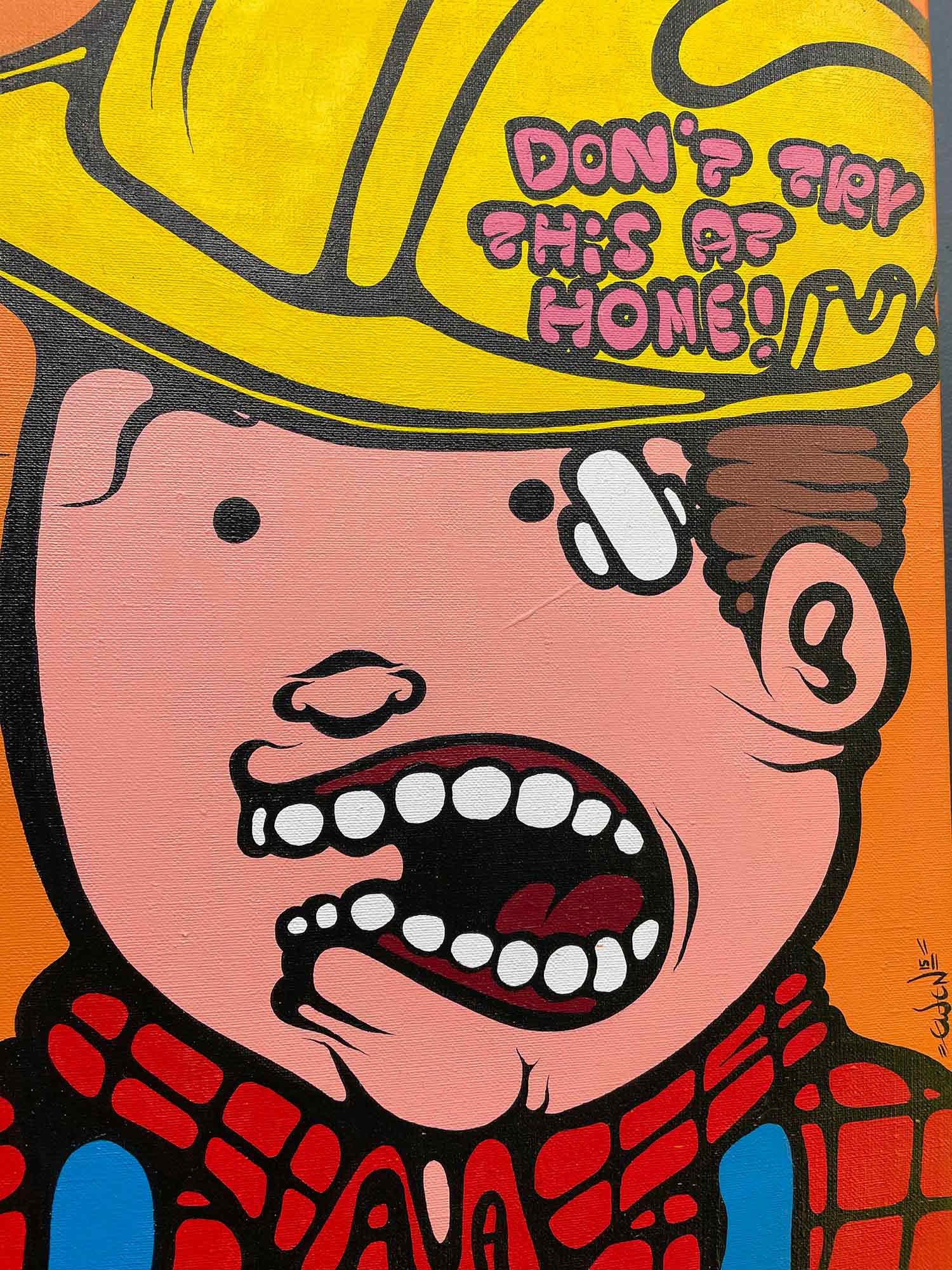 Ewen Gur, Don't try this at home, painting - Artalistic online contemporary art buying and selling gallery