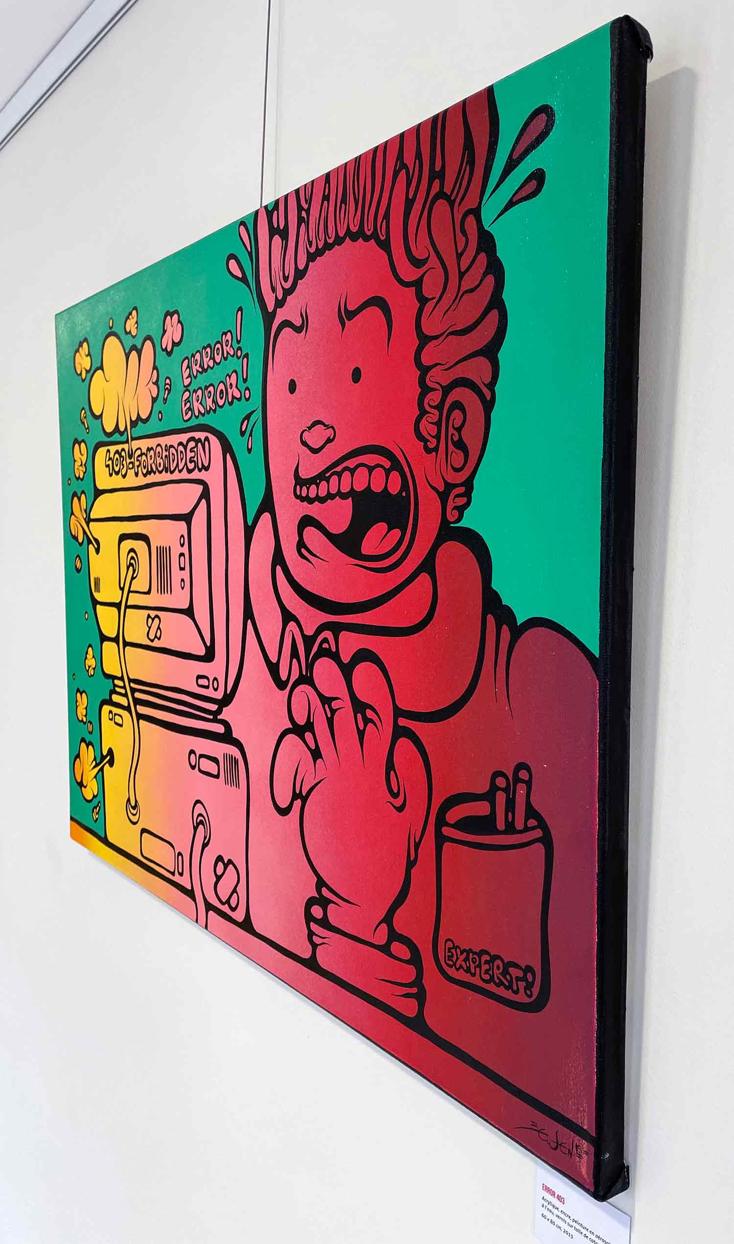 Ewen Gur, Error 403, painting - Artalistic online contemporary art buying and selling gallery