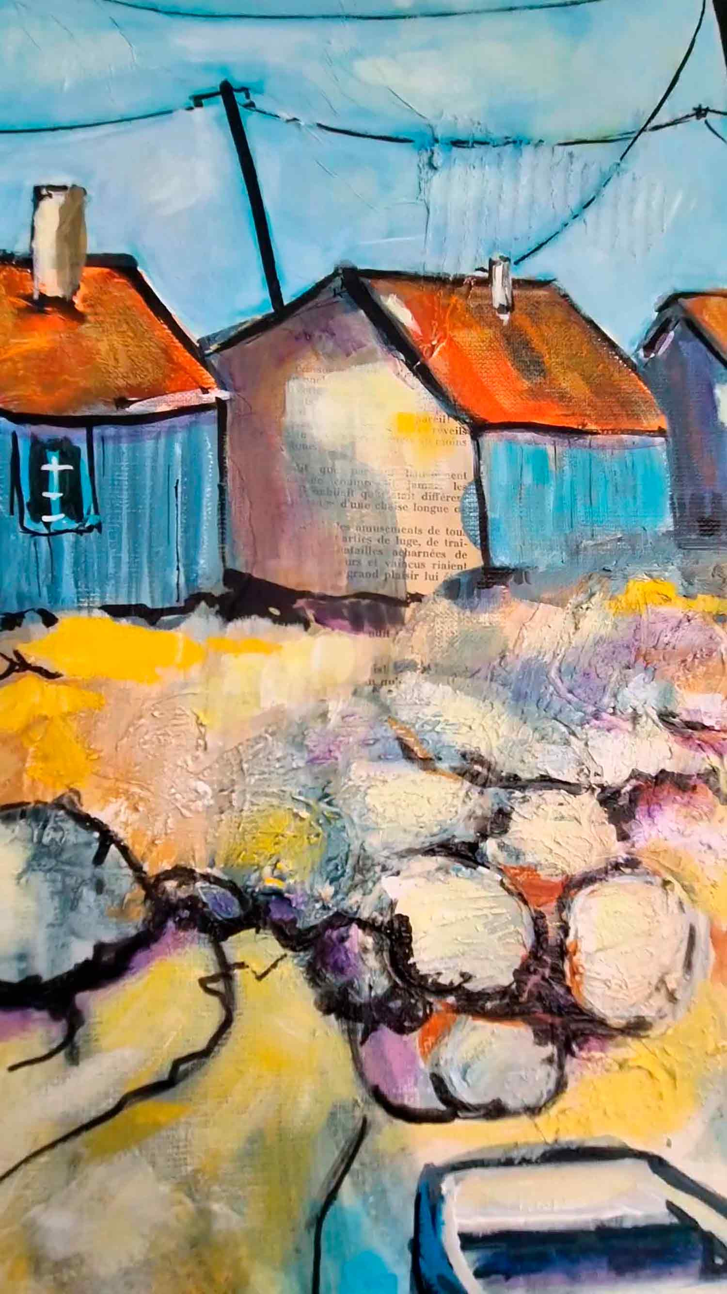 Patrick Briere, Du côté de la Tremblade, painting - Artalistic online contemporary art buying and selling gallery
