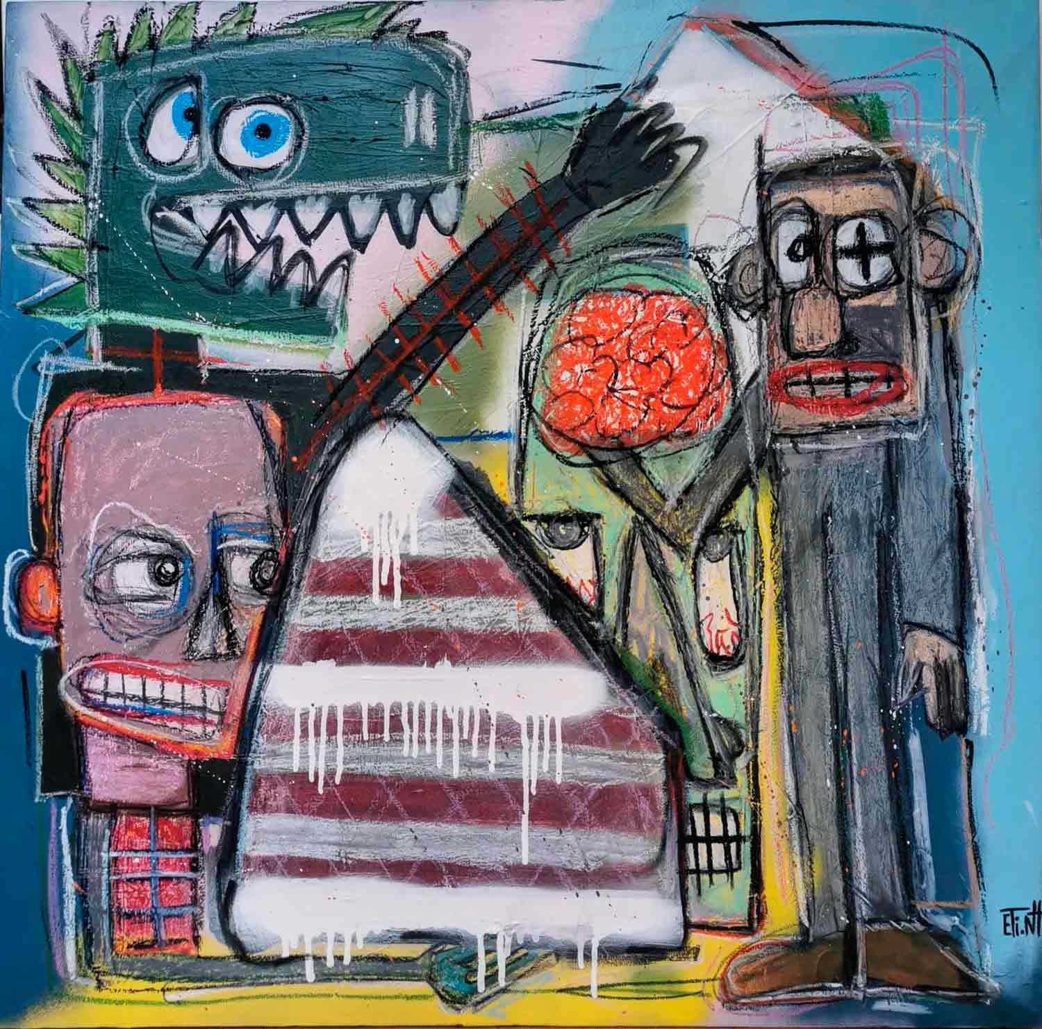 EtienneH, Emergency, painting - Artalistic online contemporary art buying and selling gallery