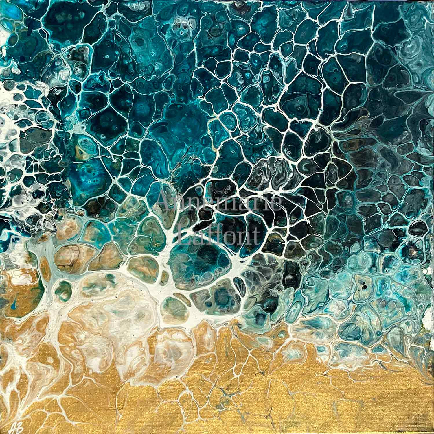 Annemarie Laffont, la plage, painting - Artalistic online contemporary art buying and selling gallery