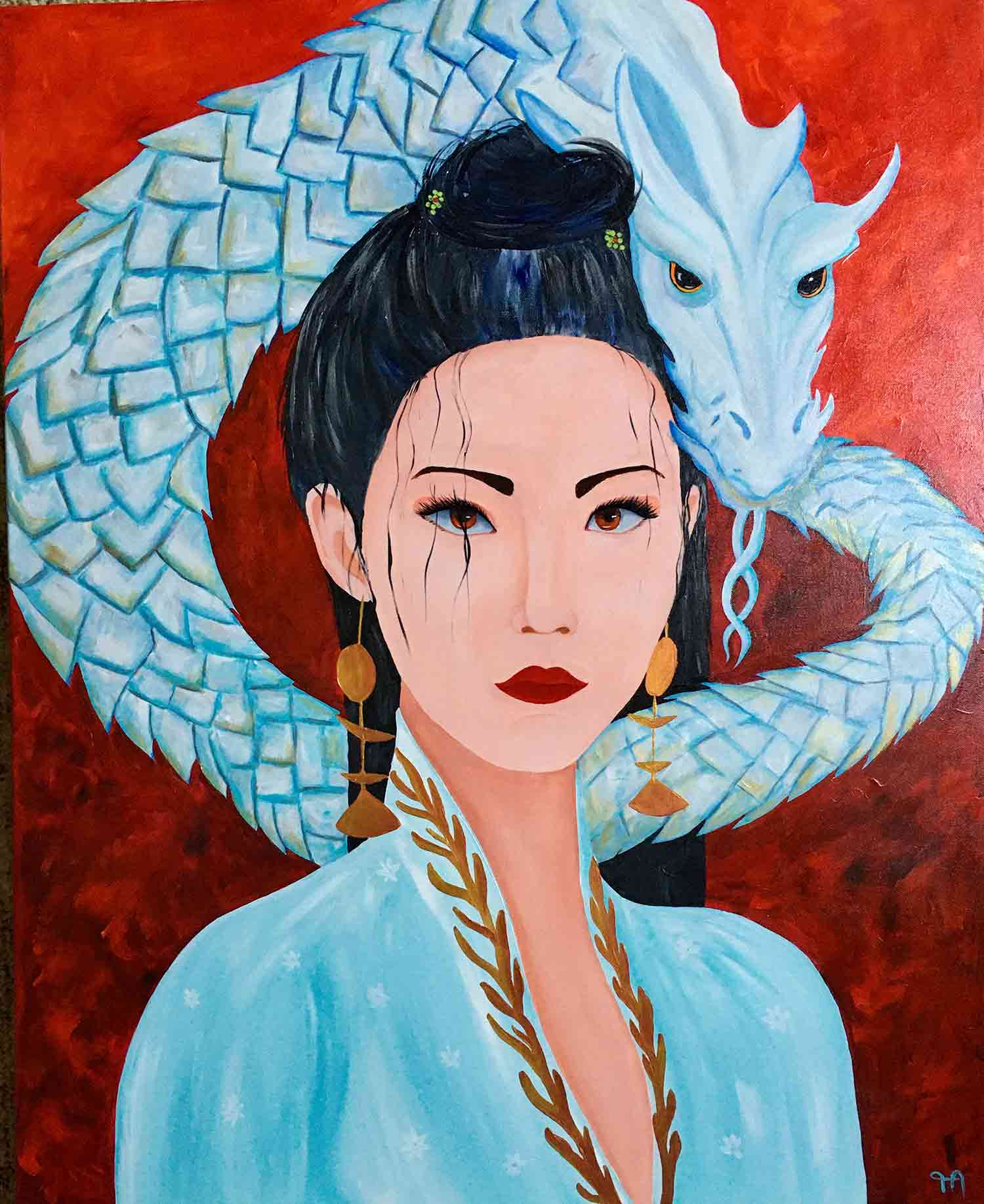 Françoise Augustine, Daenerys, painting - Artalistic online contemporary art buying and selling gallery