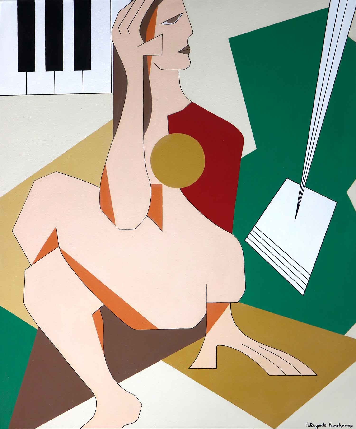 Hildegarde Handsaeme, Harmonie et formes, painting - Artalistic online contemporary art buying and selling gallery