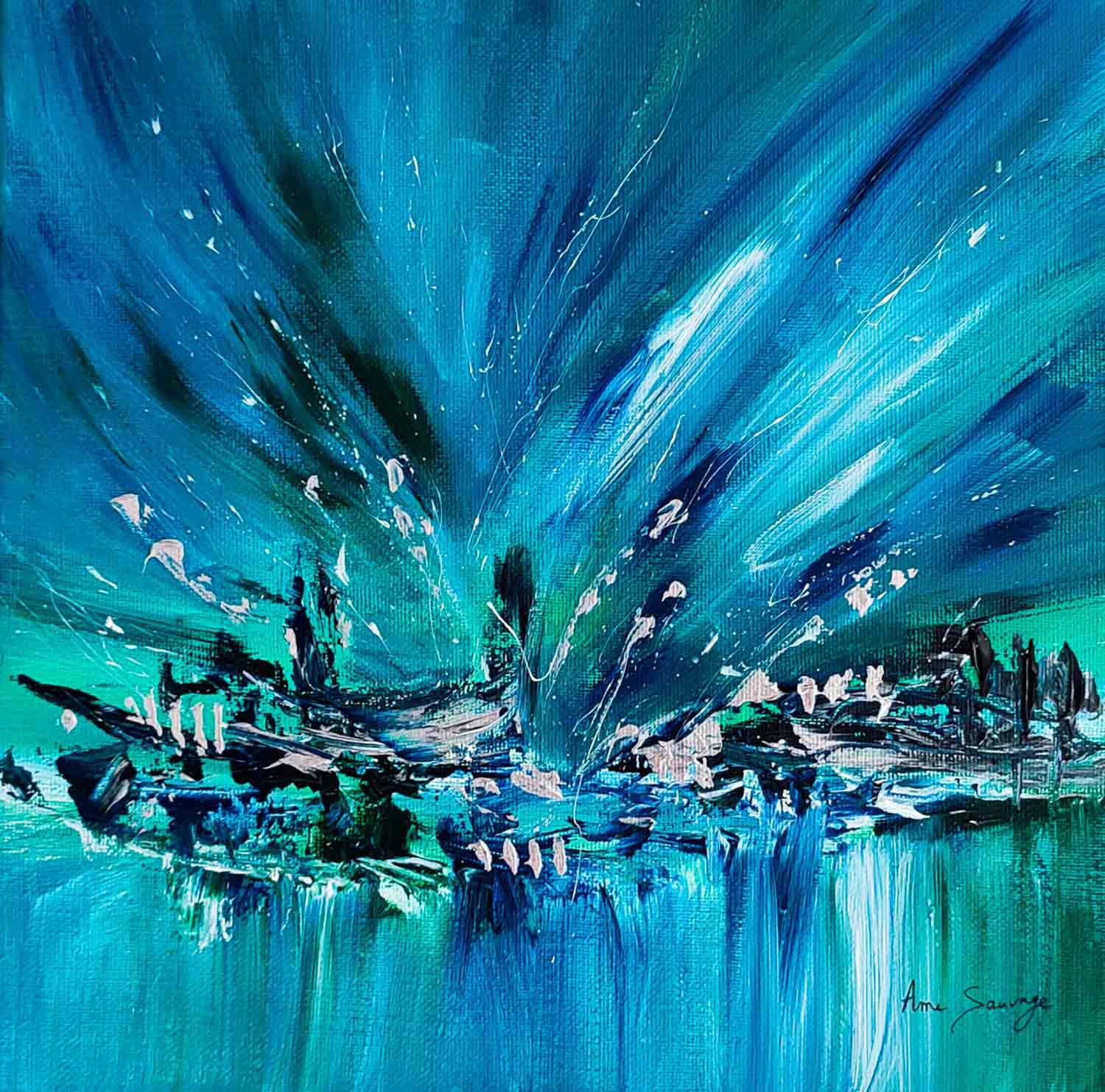 Âme Sauvage, Les enfants du monde boréal, painting - Artalistic online contemporary art buying and selling gallery