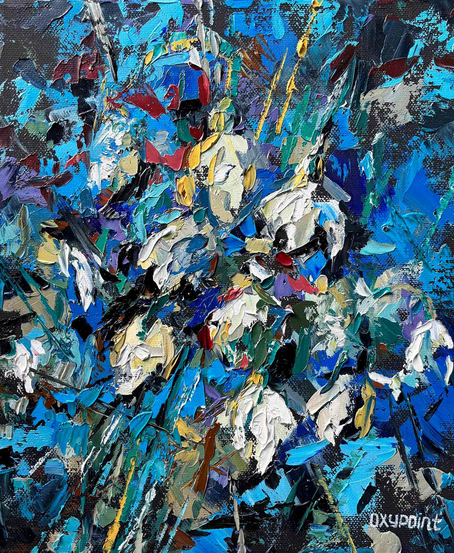 Oxypoint, Spring bouquet, painting - Artalistic online contemporary art buying and selling gallery