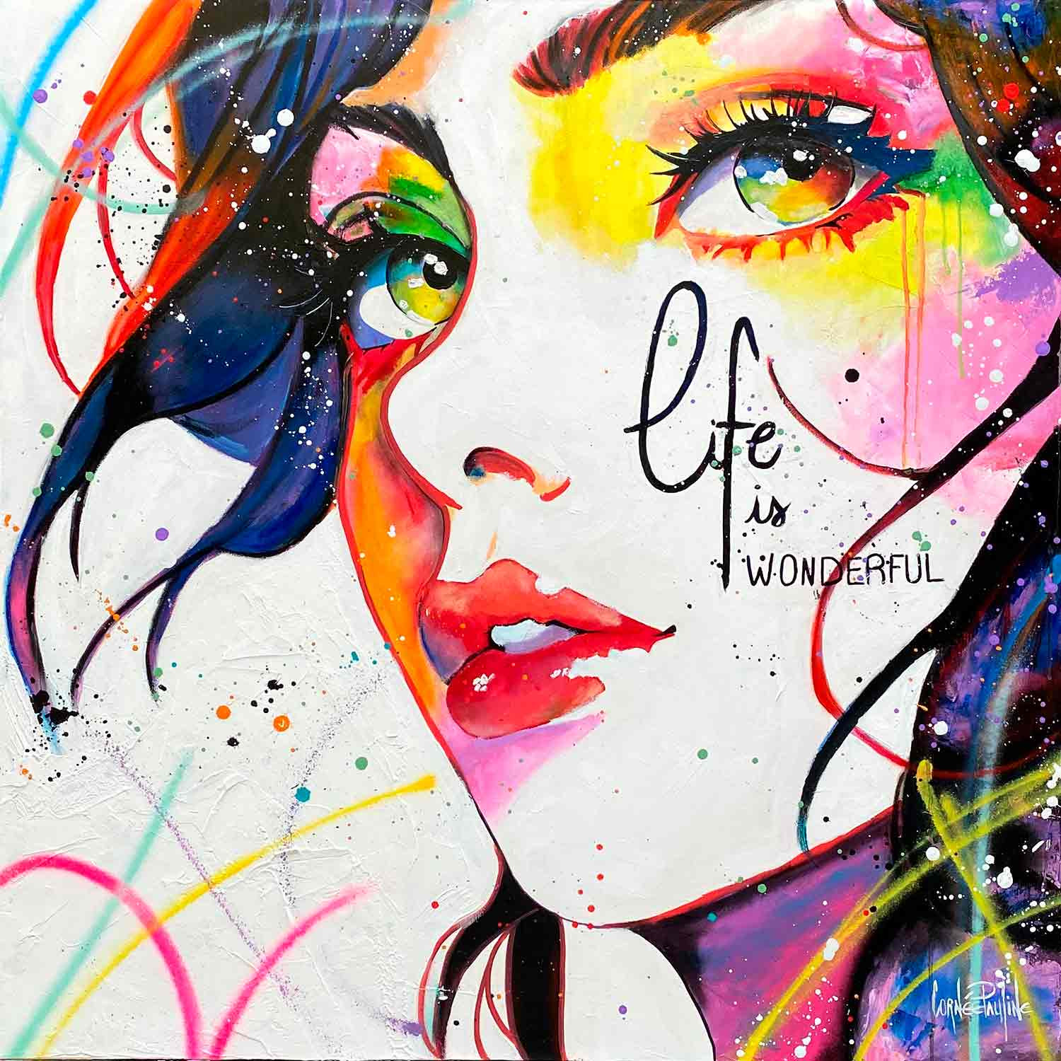 Pauline Cornée, Life is beautiful, painting - Artalistic online contemporary art buying and selling gallery
