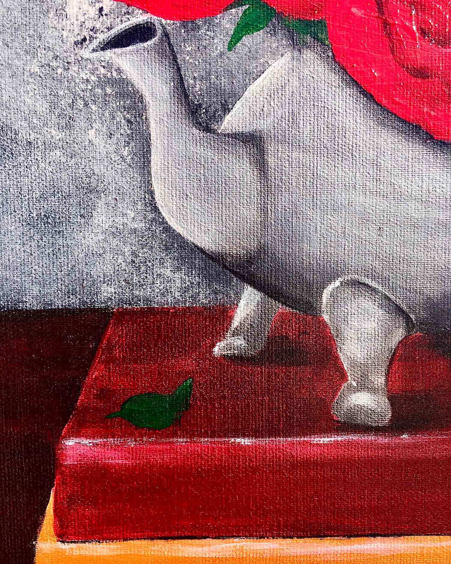 Françoise Augustine, Mon amie la rose, painting - Artalistic online contemporary art buying and selling gallery