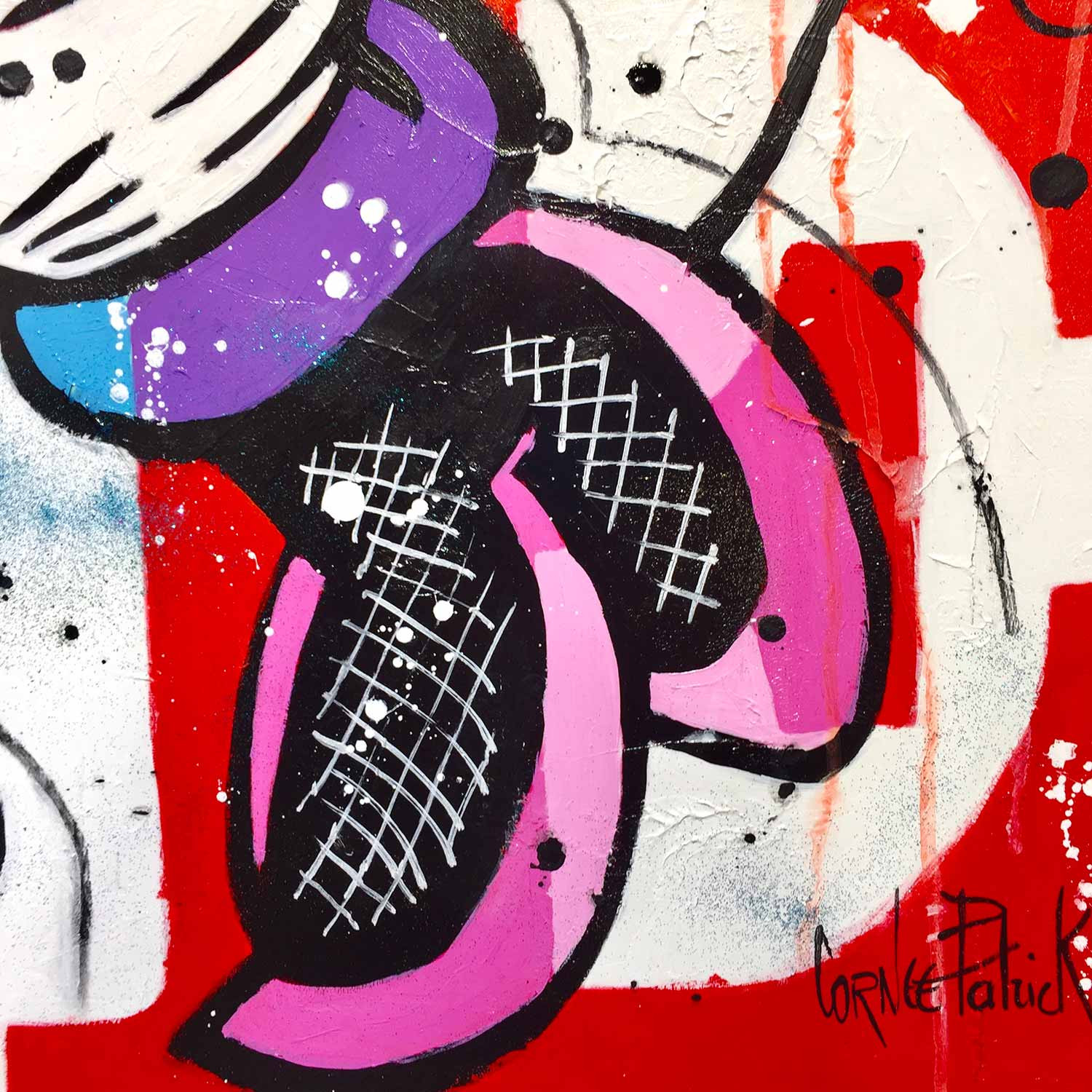Patrick Cornée, Mickey and Minnie, forever love, painting - Artalistic online contemporary art buying and selling gallery