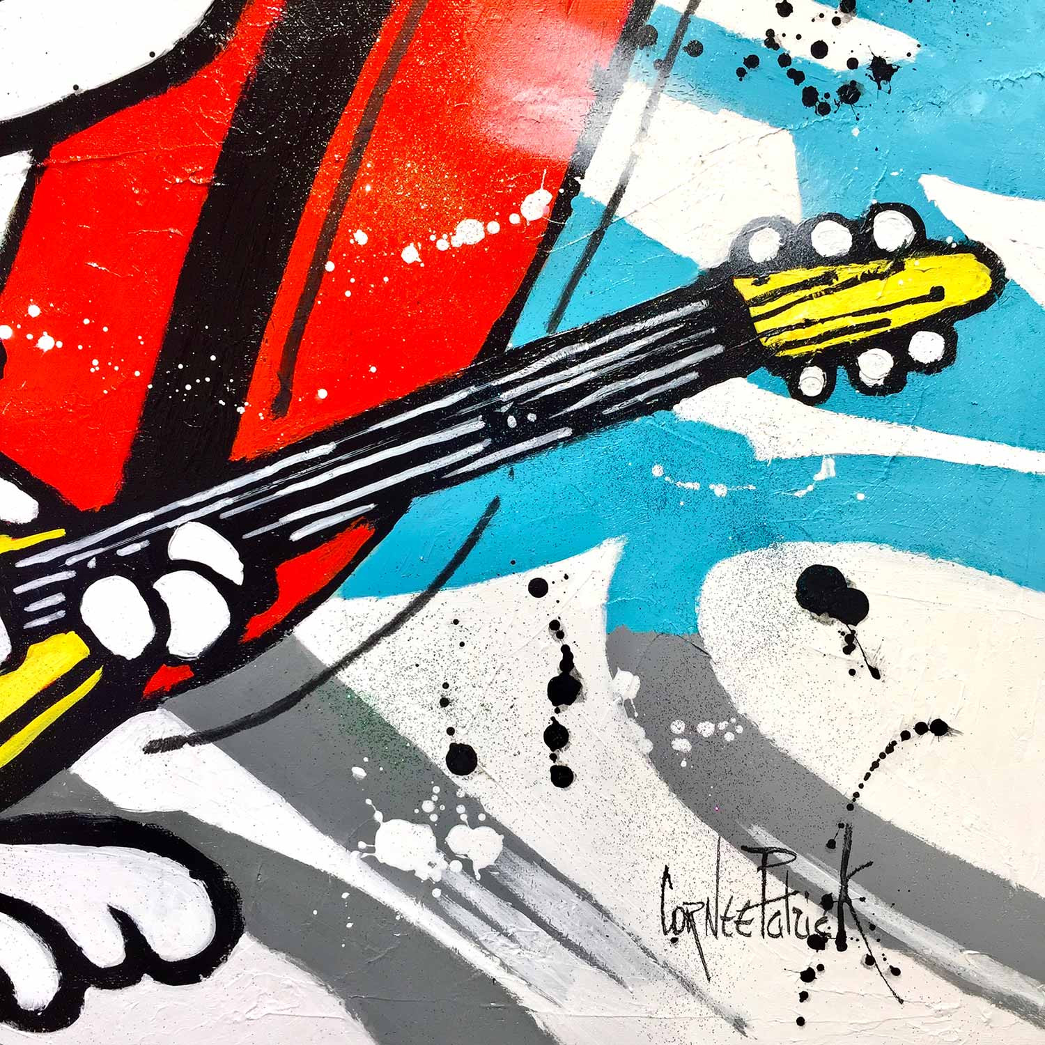 Patrick Cornée, Snoopy likes Rolling Stones, painting - Artalistic online contemporary art buying and selling gallery