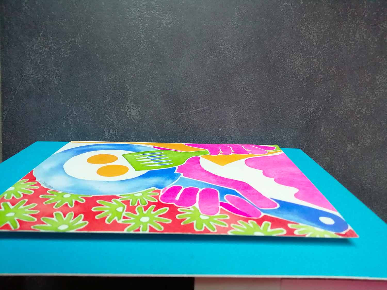 Valérie Crausaz, La nappe à fleurs, painting - Artalistic online contemporary art buying and selling gallery
