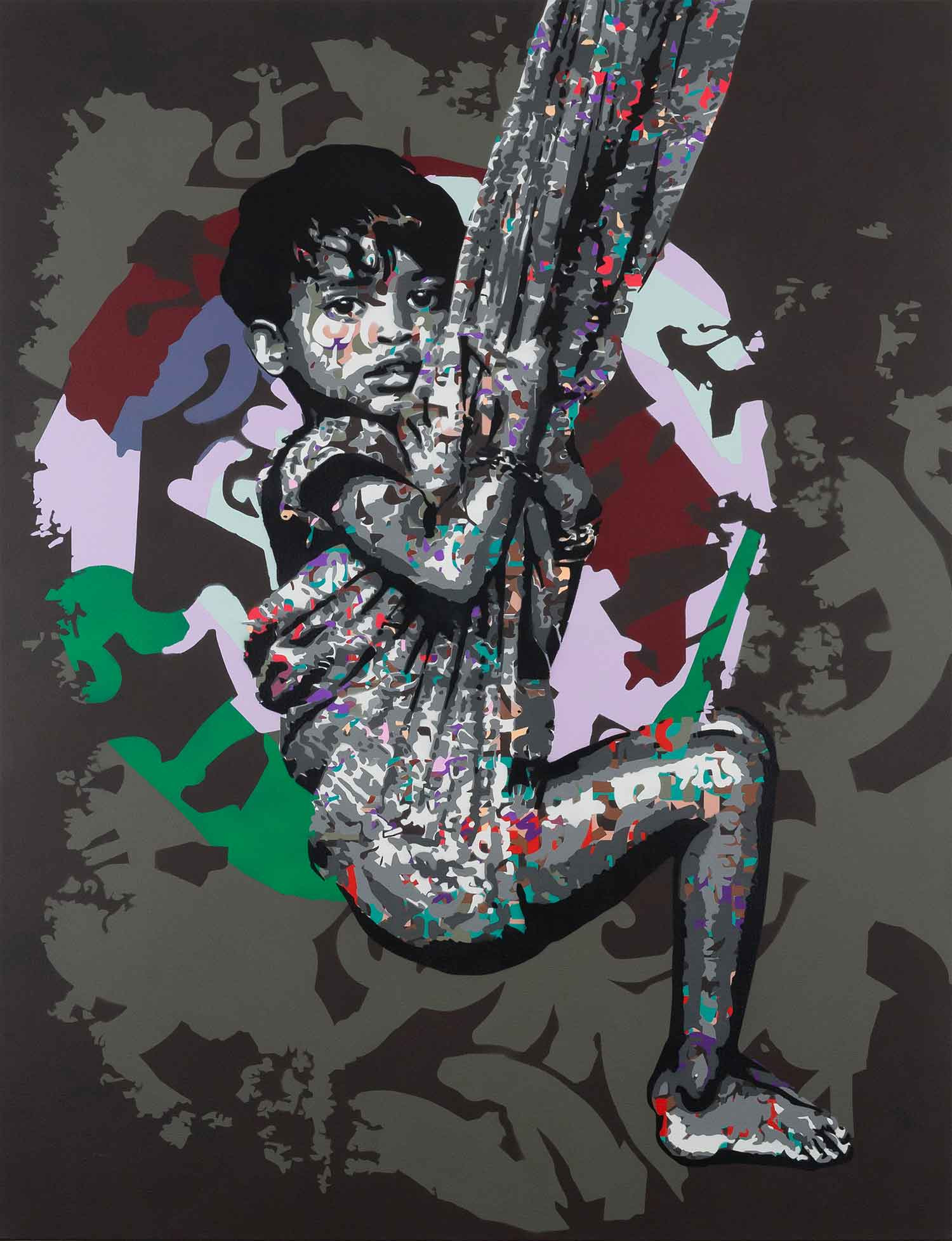 Lucie Lith, Toujours suspendu, painting - Artalistic online contemporary art buying and selling gallery
