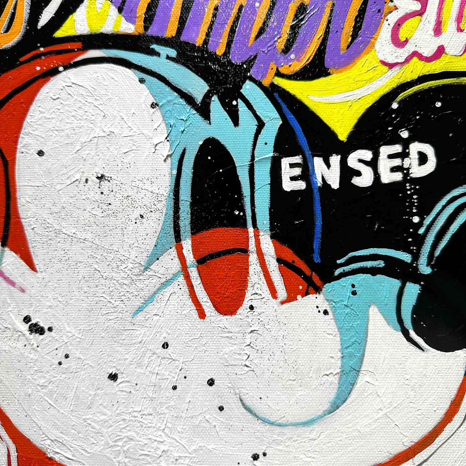 Patrick Cornée, Mickey likes Vodka a lot, painting - Artalistic online contemporary art buying and selling gallery